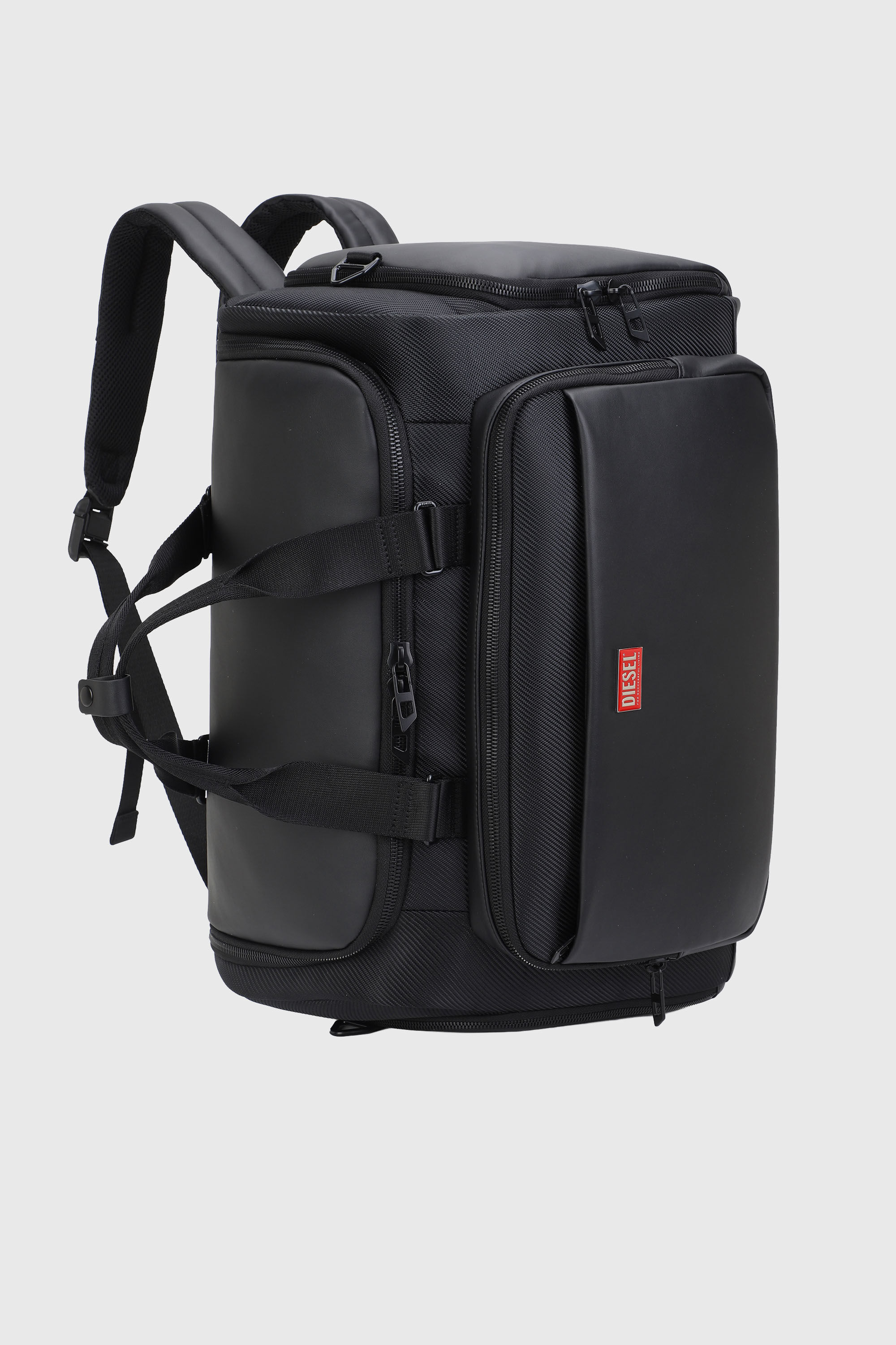 Diesel - DIESEL CARBON FIBER DUFFLE-BLACK DSB002, Unisex's Pratical business duffle bag in Black - 5