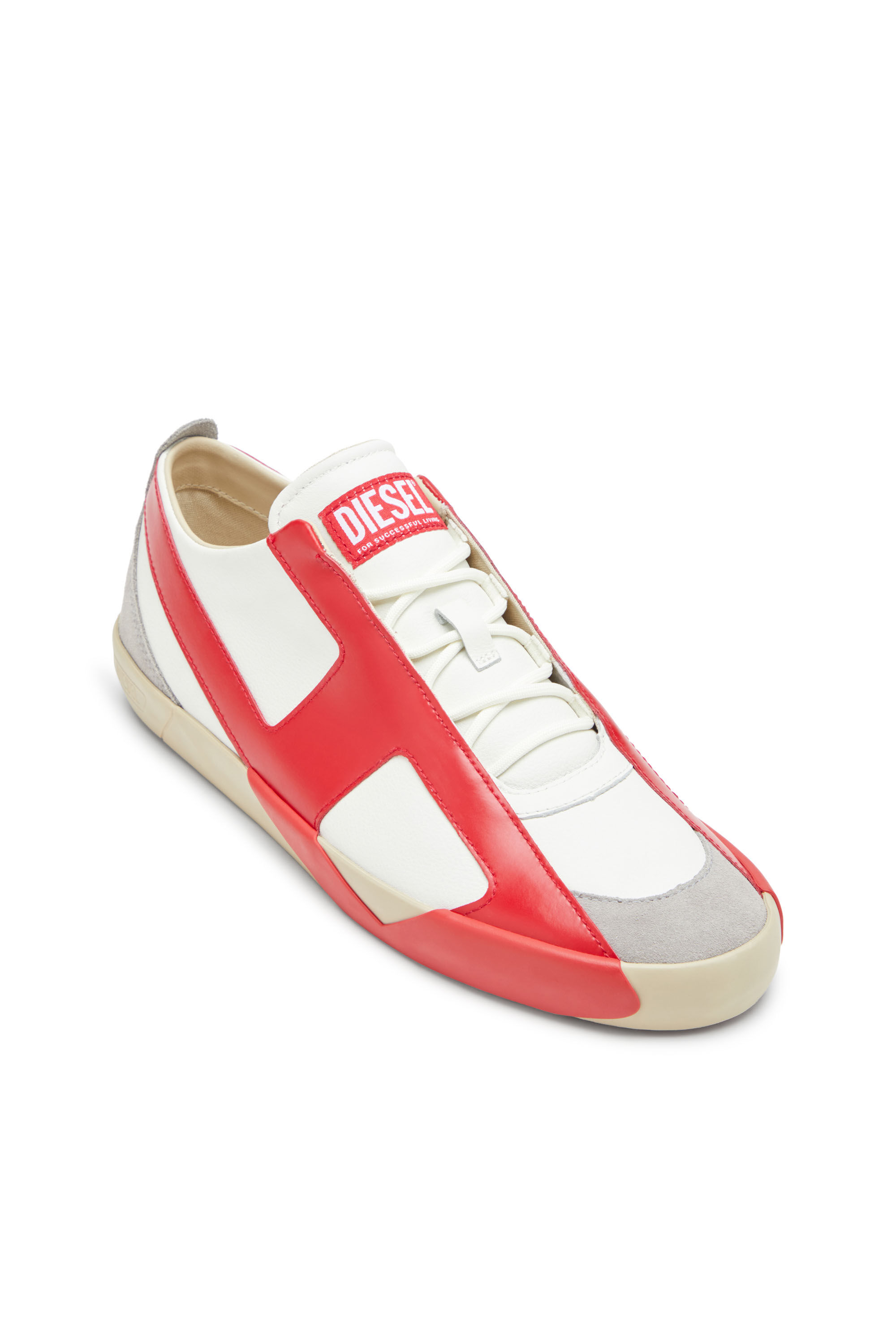 Diesel - S-SLANTE-D LOW, Man's Sneakers in suede and leather with D logo in null - 6
