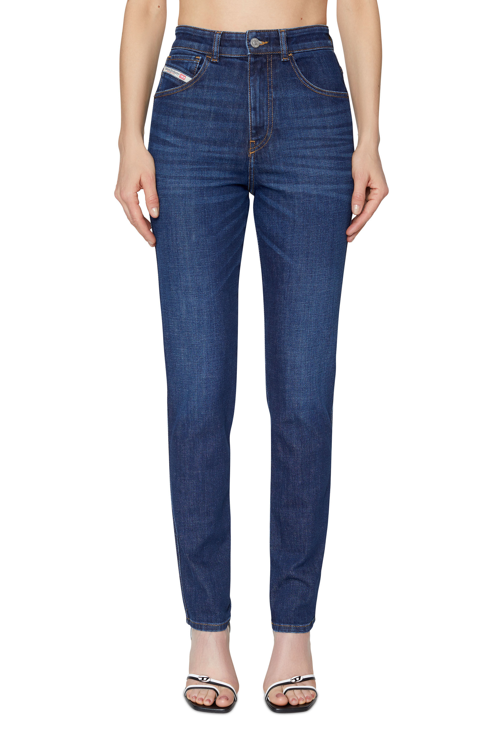 Women Dark blue Straight Mom Jeans: 1994 09B90 | Diesel Library