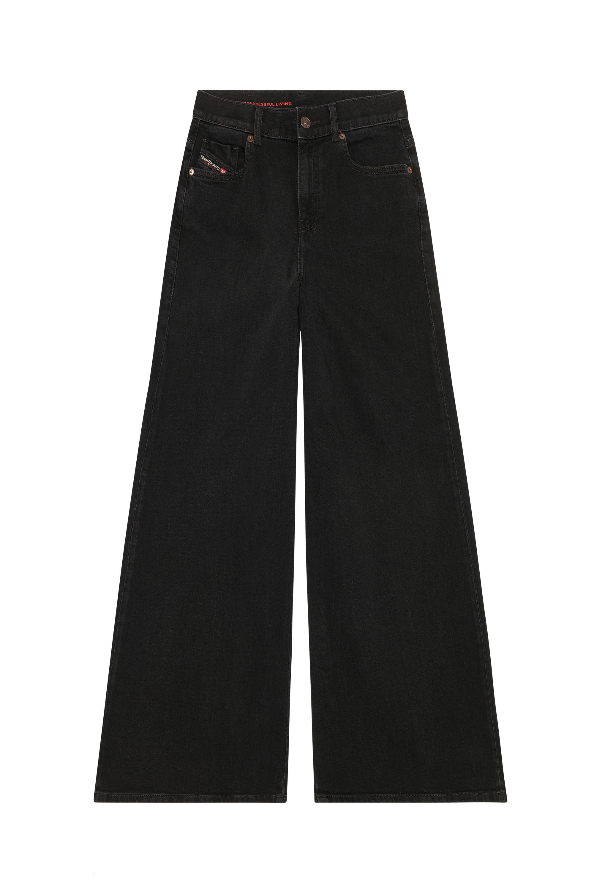 Diesel - 1978 D-Akemi Z9C25 Bootcut and Flare Jeans, Black/Dark grey - Image 2