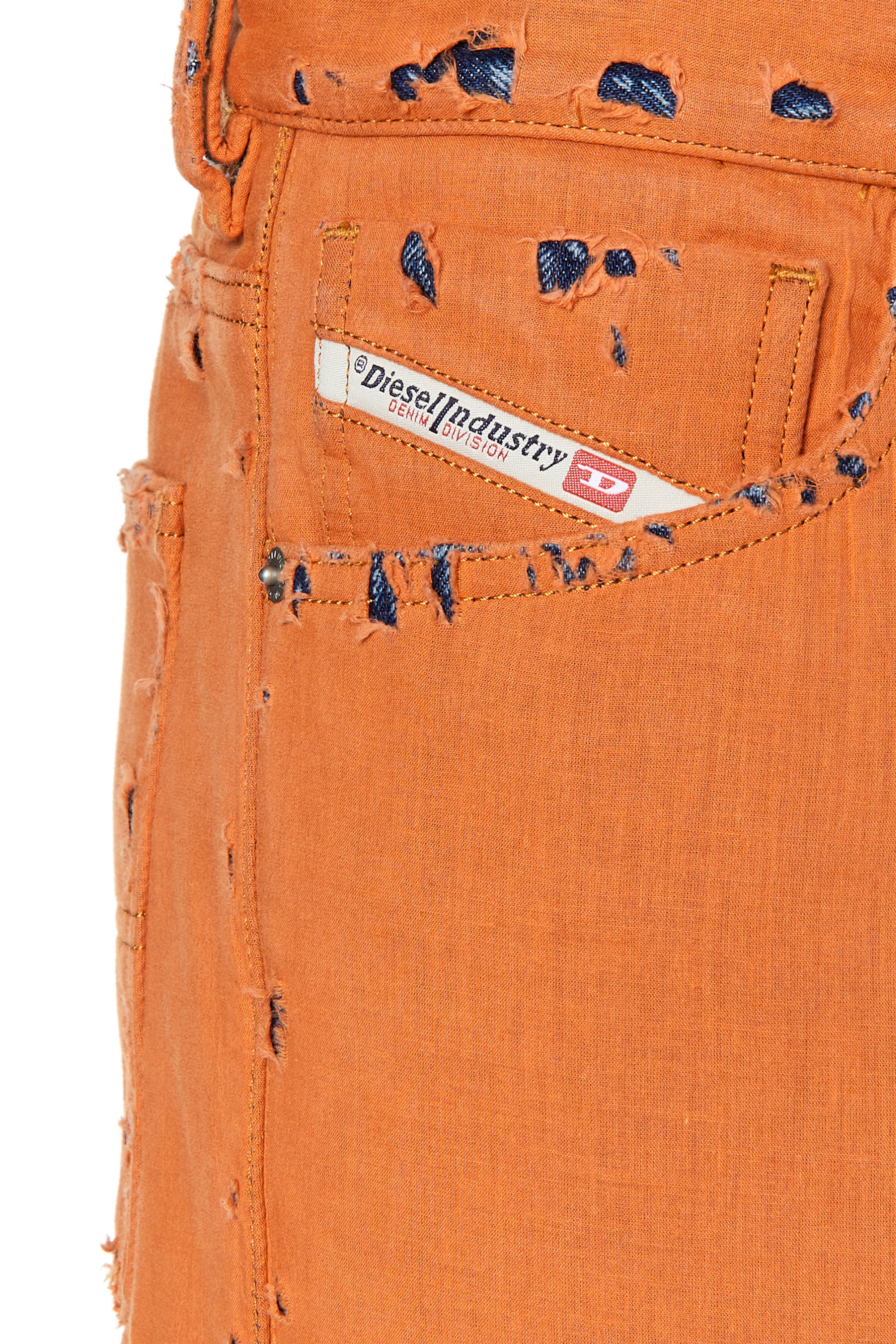 Diesel - Man's Straight Jeans 1995 D-Sark 007R5, Orange - 5