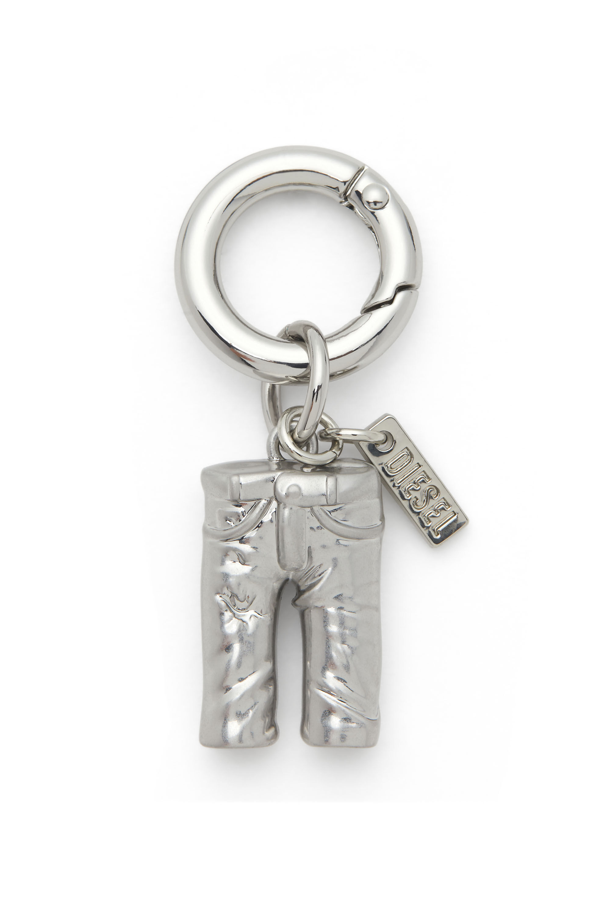 Diesel - CHARM-5PKT, Unisex's Diesel charm in metal with logo detail in Silver - 1