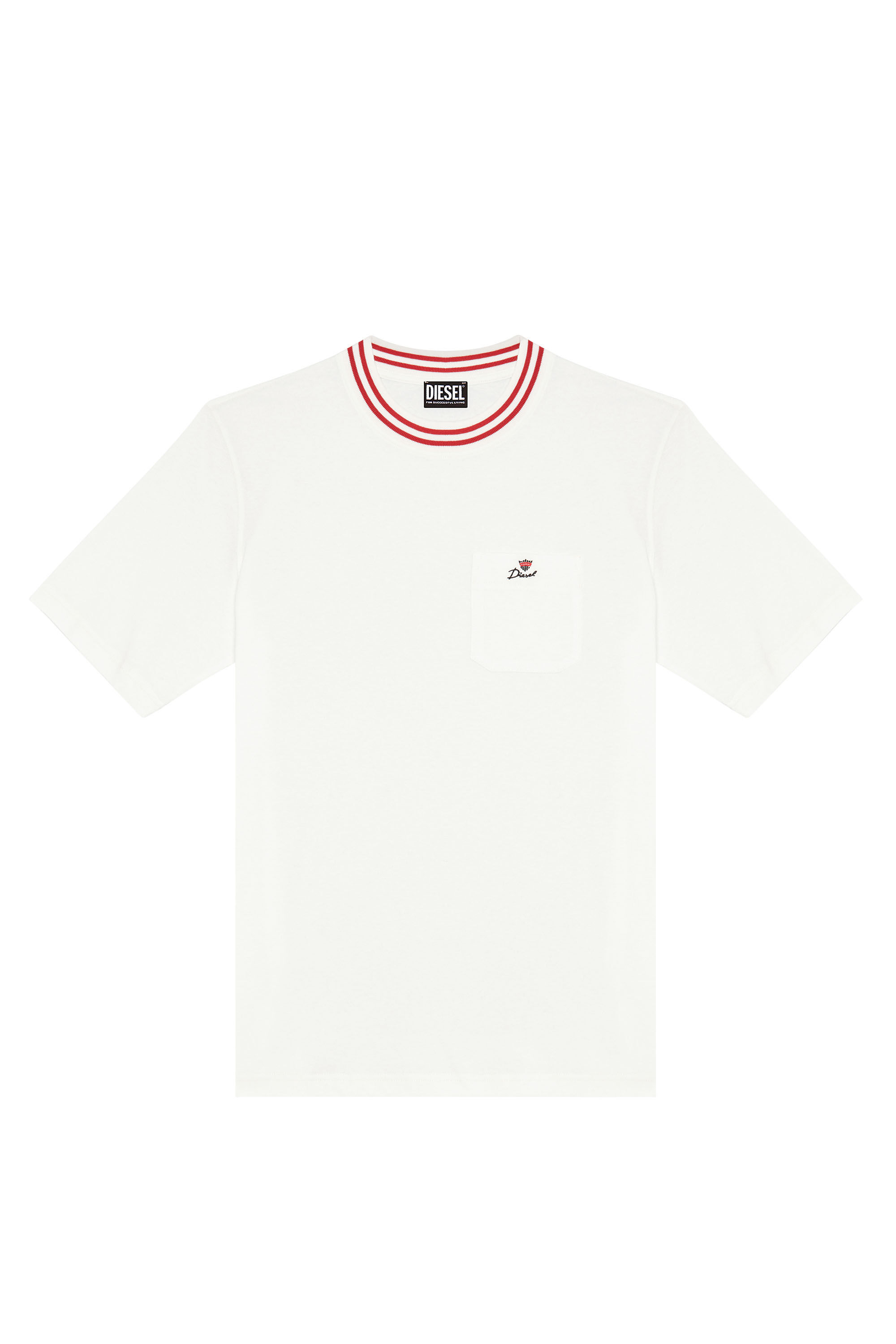 Diesel - T-JUST-POCKET-CROW, White - Image 2