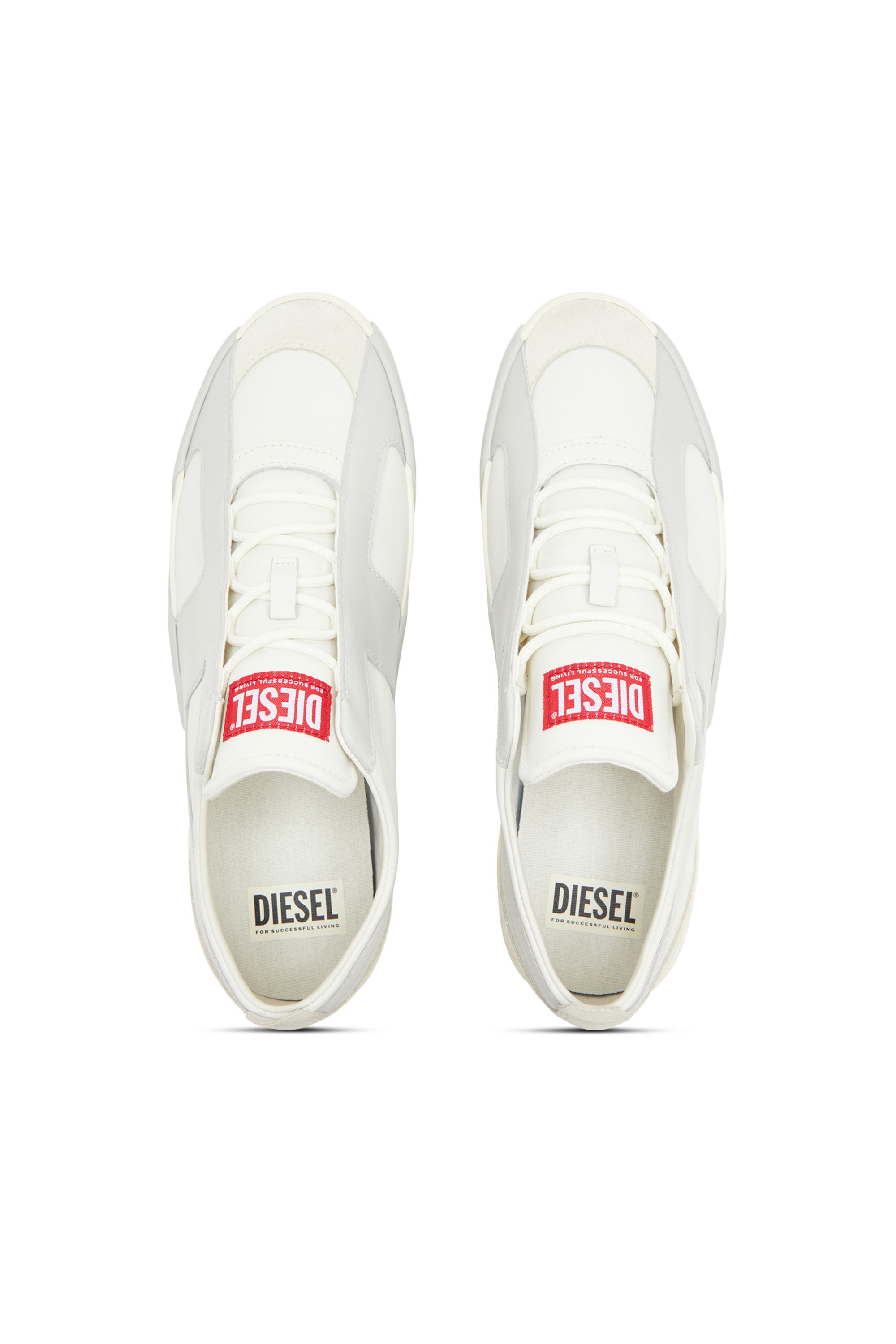 Diesel - S-SLANTE-D LOW, Man's Sneakers in suede and leather with D logo in null - 4