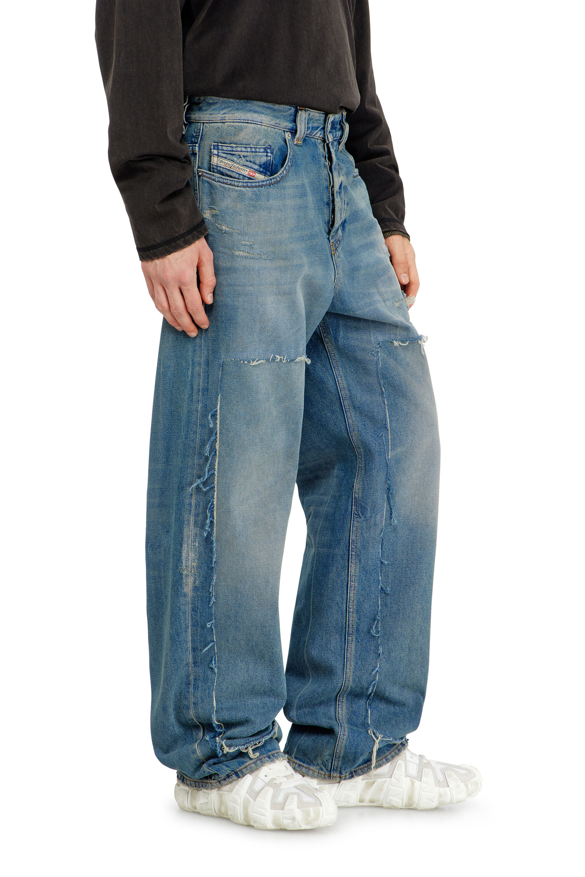 Diesel - Man's Relaxed Jeans 2001 D-Macro 09N27, Medium blue - 7