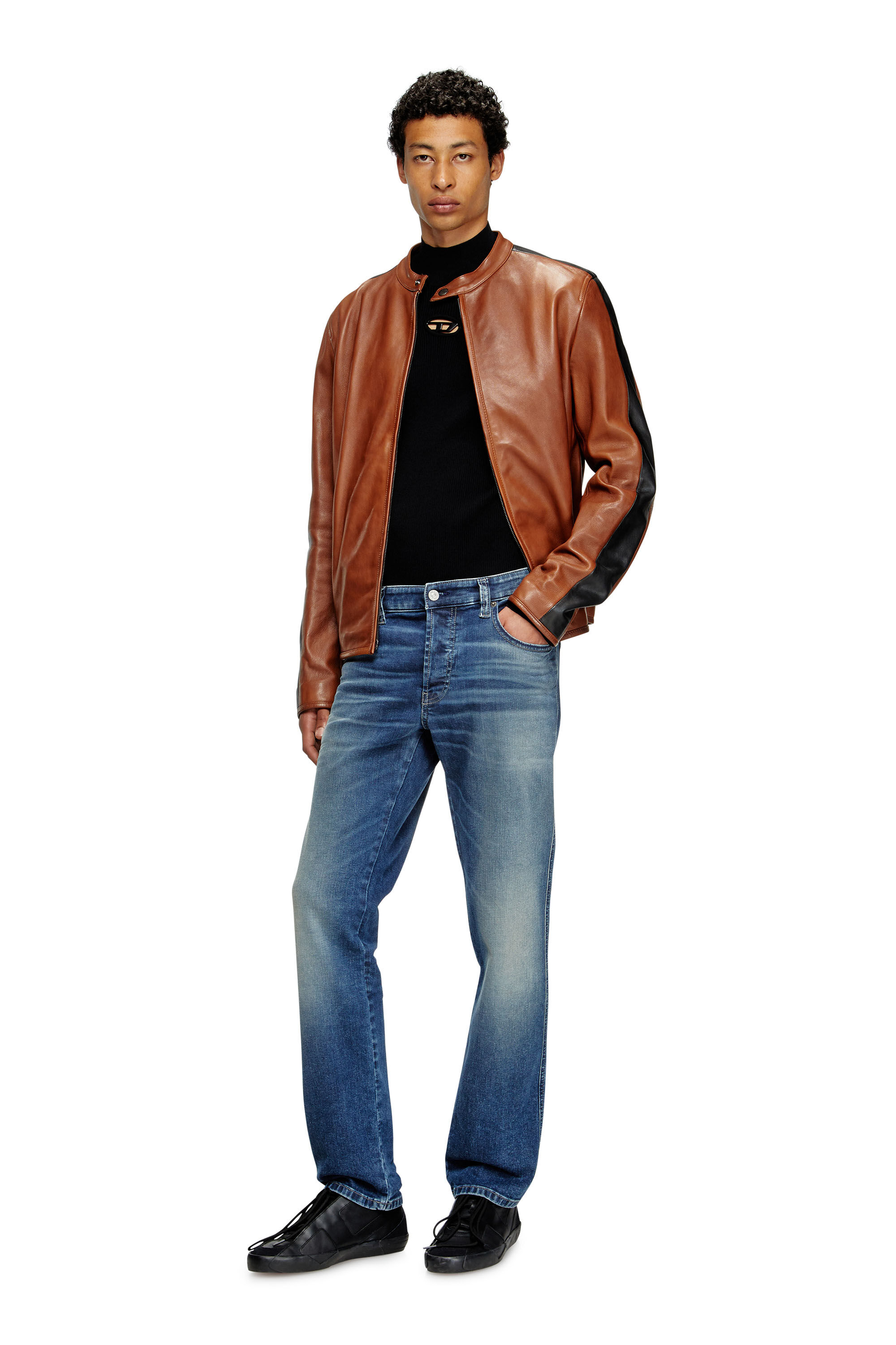 Diesel - S-SLANTE-D LOW, Man's Sneakers in suede and leather with D logo in null - 7