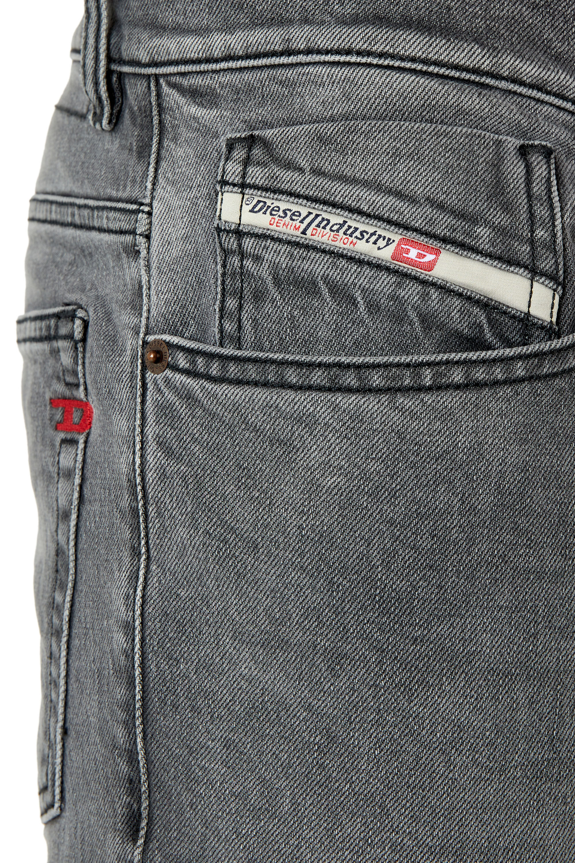 Diesel - 2005 D-Fining 09E87 Tapered Jeans, Black/Dark grey - Image 5