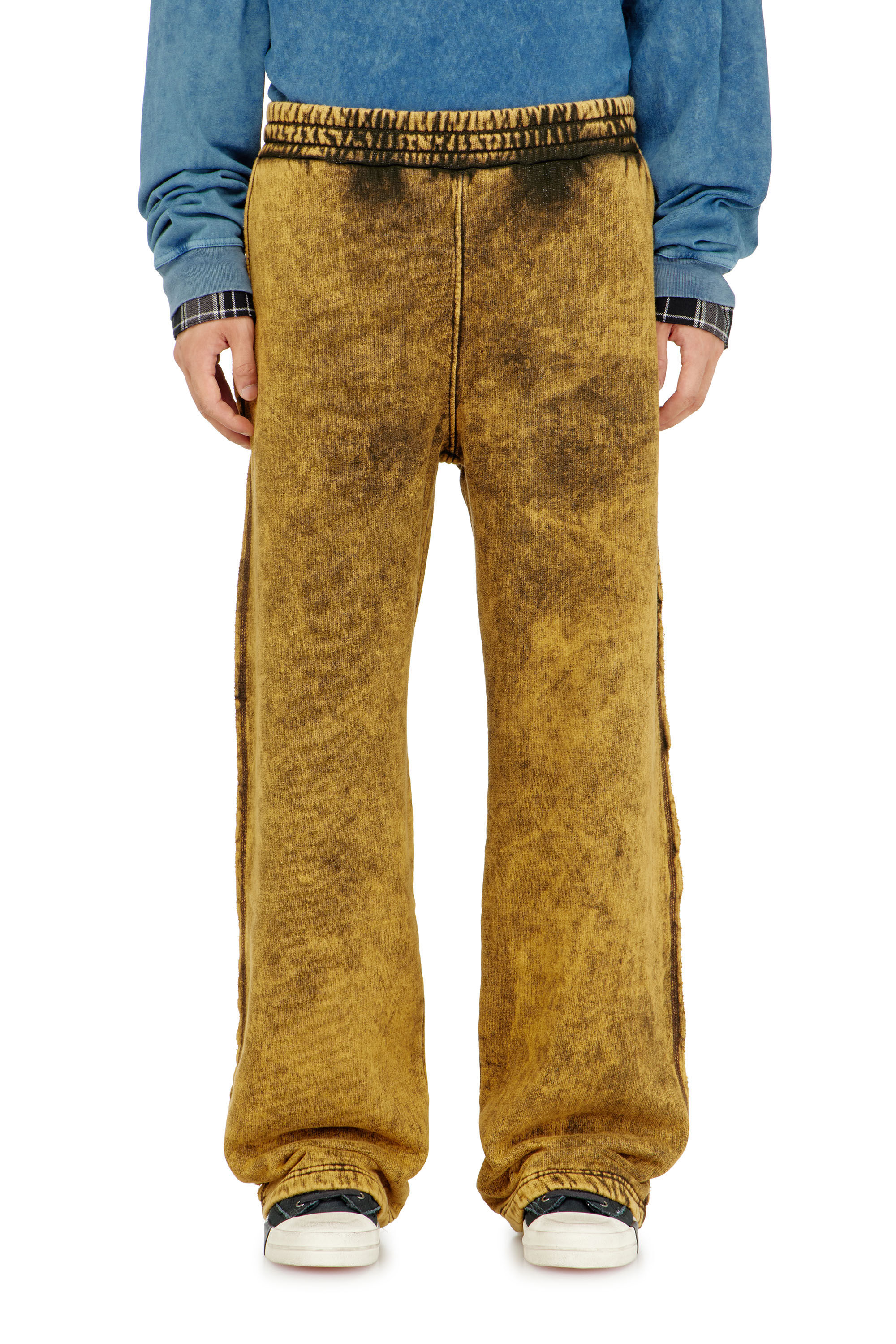 Diesel - P-MARTAINS-RAW, Man's Acid-wash sweatpants with raw edges in null - 3