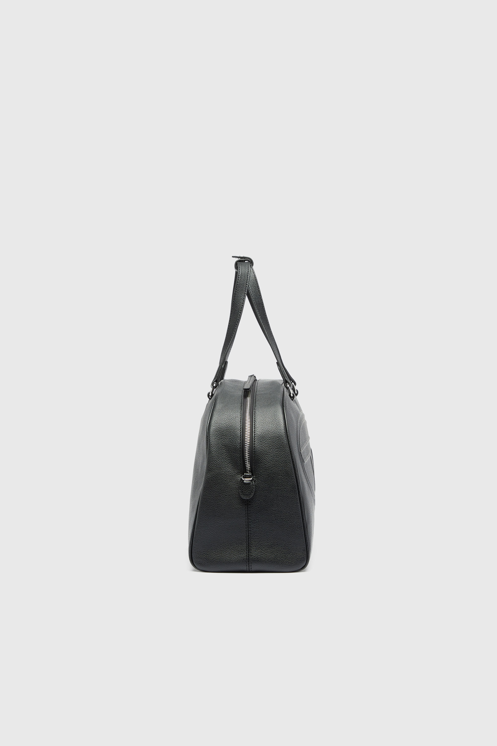 Diesel - 1DR DOME DUFFLE, Unisex's 1DR Dome - Leather travel bag with Oval D logo in Black - 4
