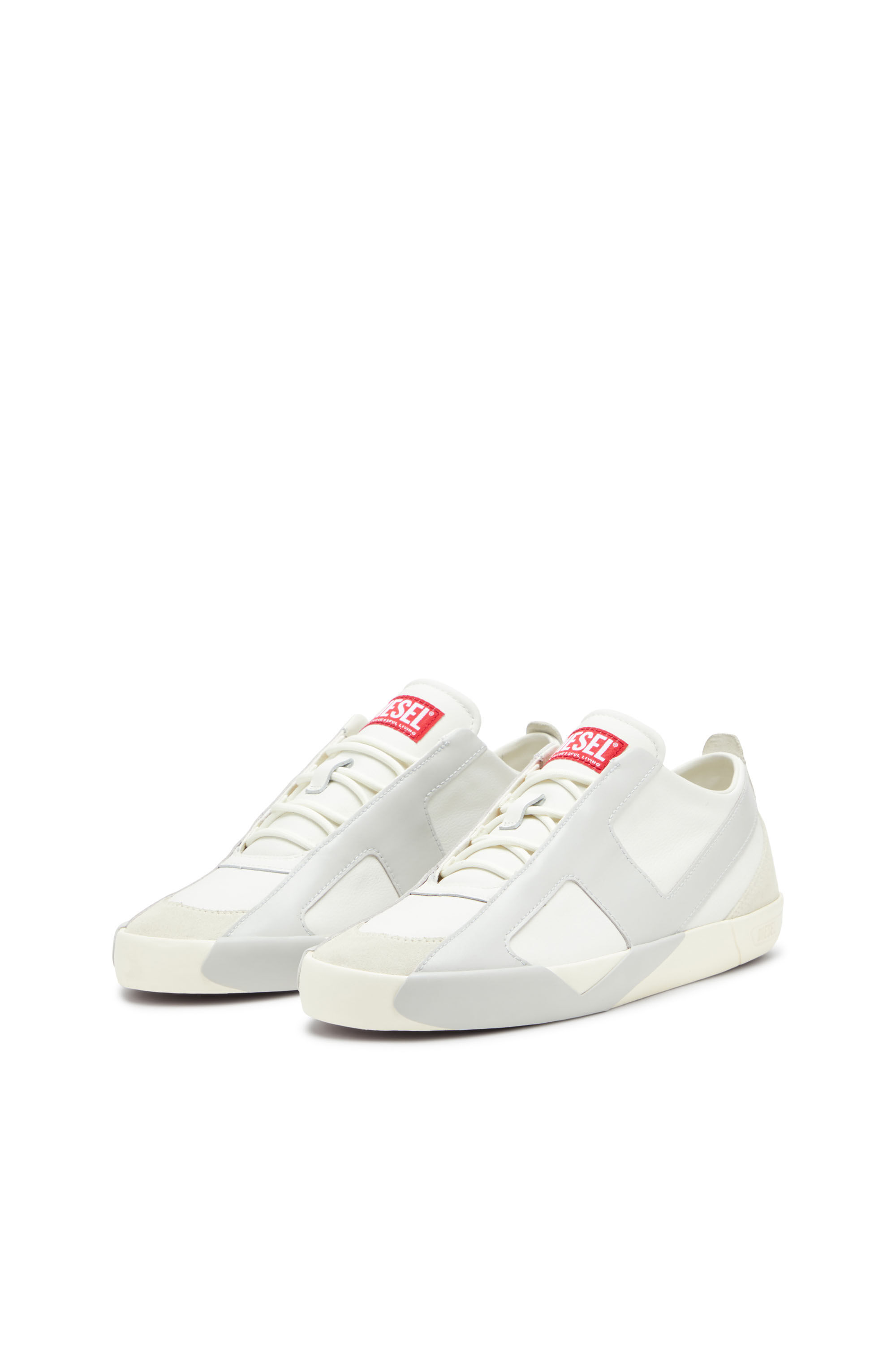 Diesel - S-SLANTE-D LOW, Man's Sneakers in suede and leather with D logo in null - 9
