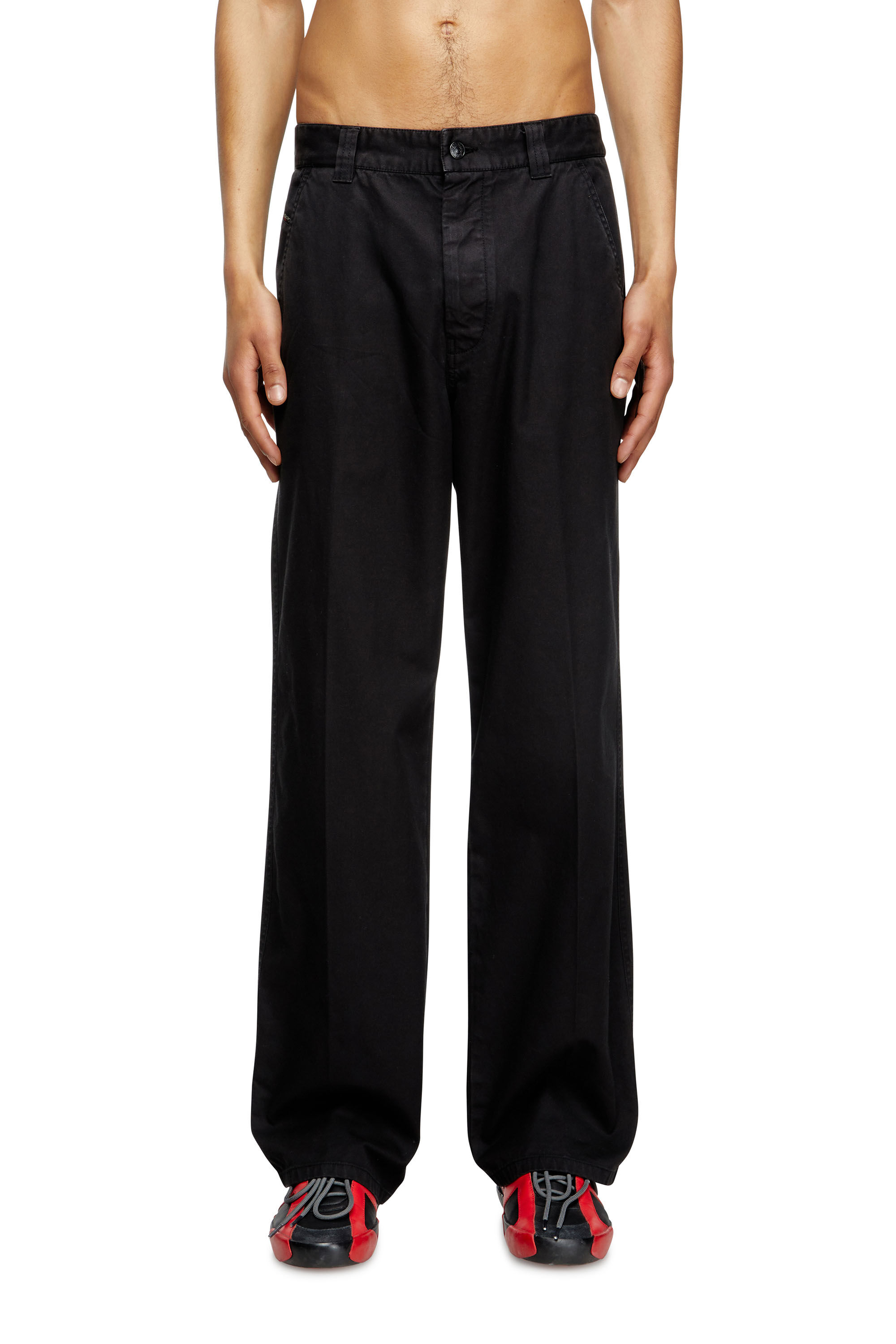 Diesel - P-HANT-CHINO, Man's Chino pants in Black - 3