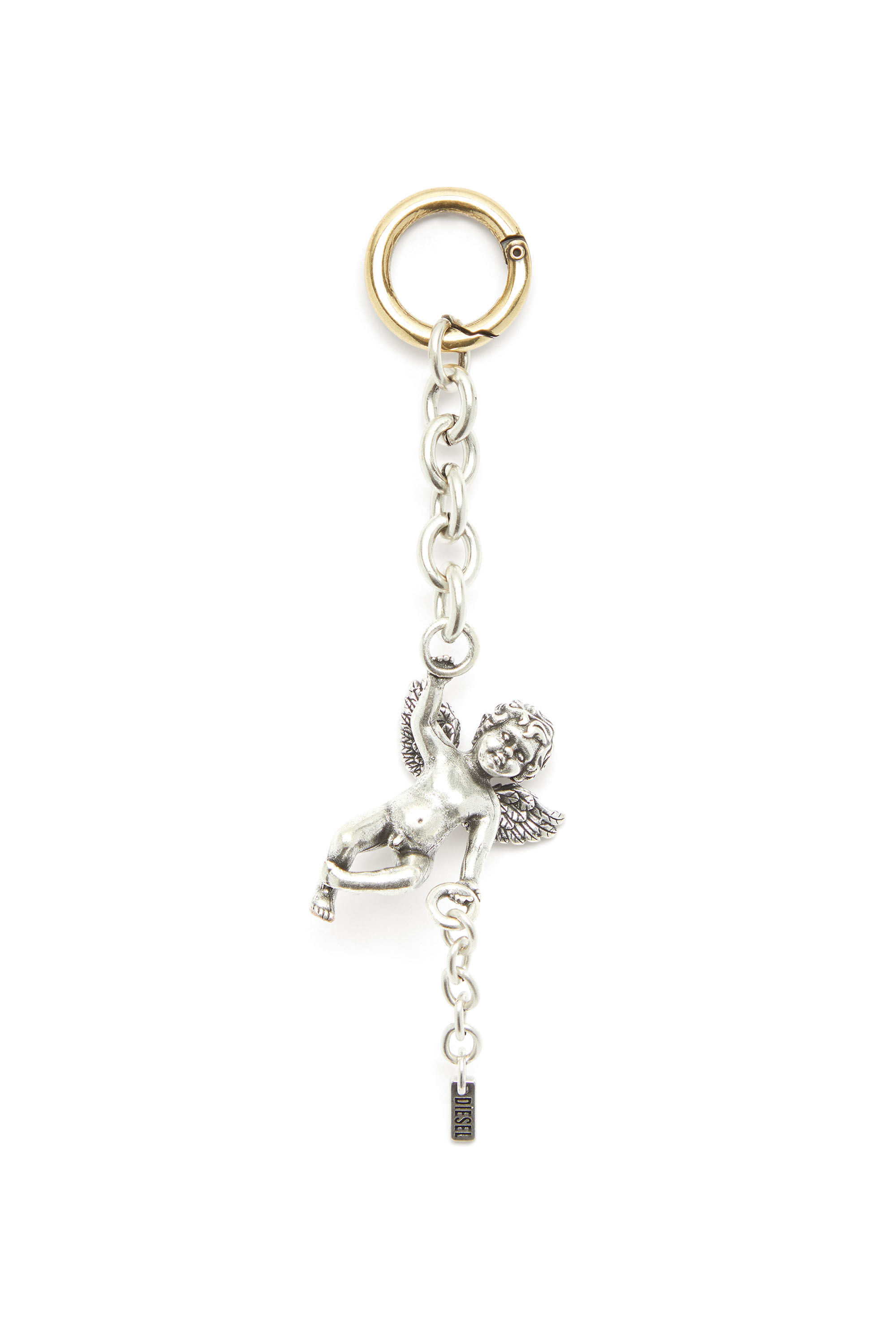 Diesel - CHARM-ANGEL, Woman's Metal cherub charm in Silver - 1