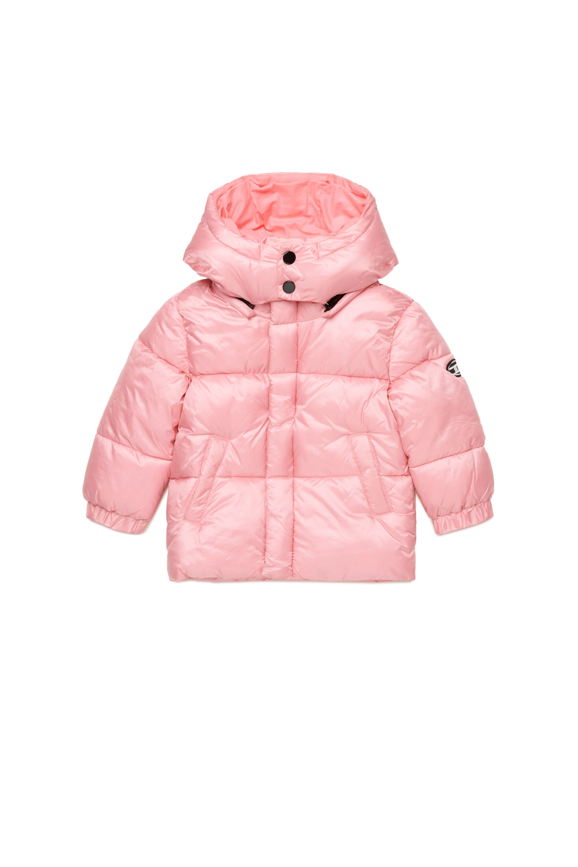 Diesel - JWROLFYSB, Unisex's Puffer jacket with Oval D patch in Pink - 1