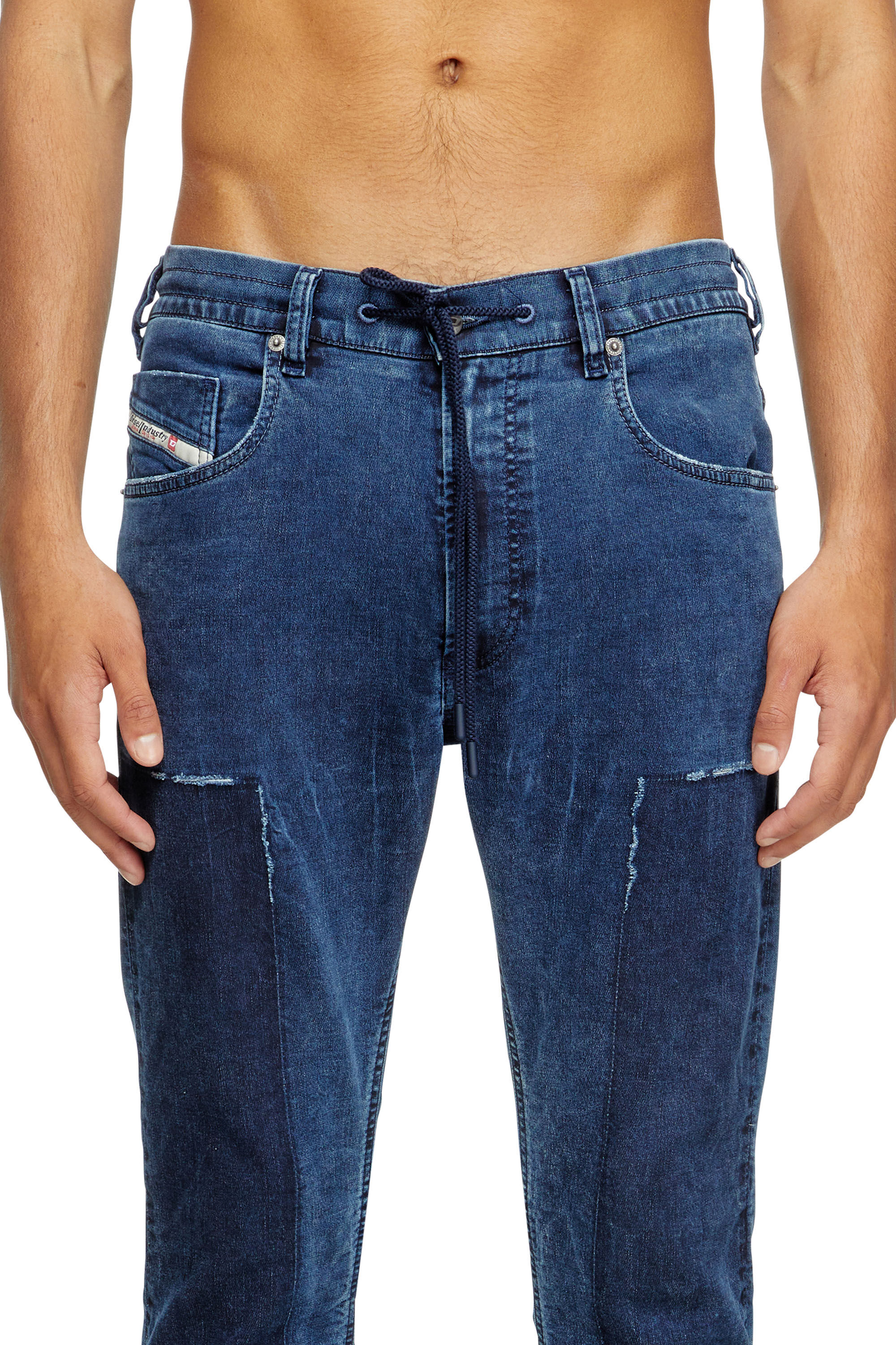 Diesel - Man's Regular 2030 D-Krooley Joggjeans® 09M36, Dark Blue - 5