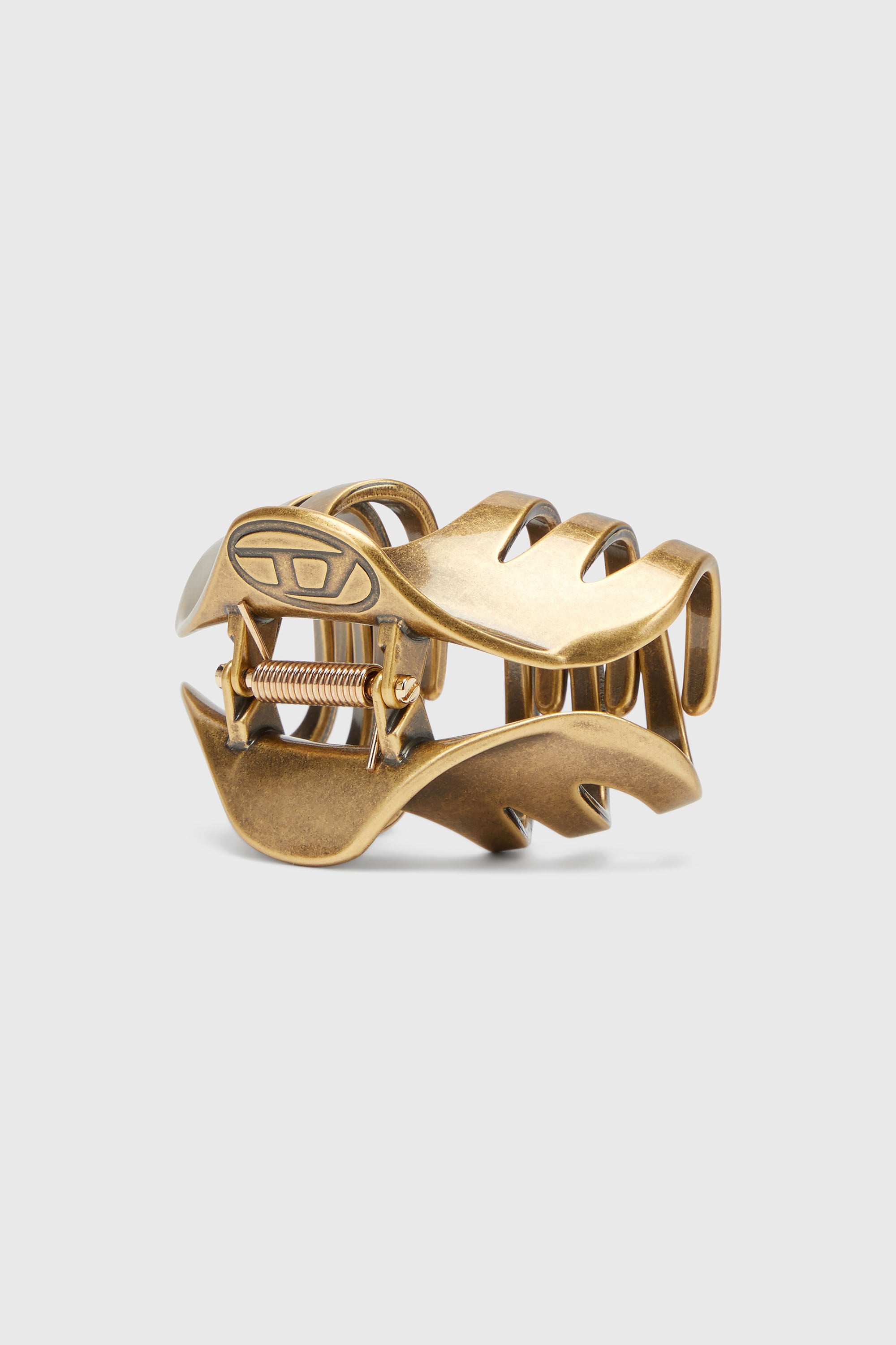 Diesel - TALON CLIP II, Woman's Metal claw hair clip in Gold - 1