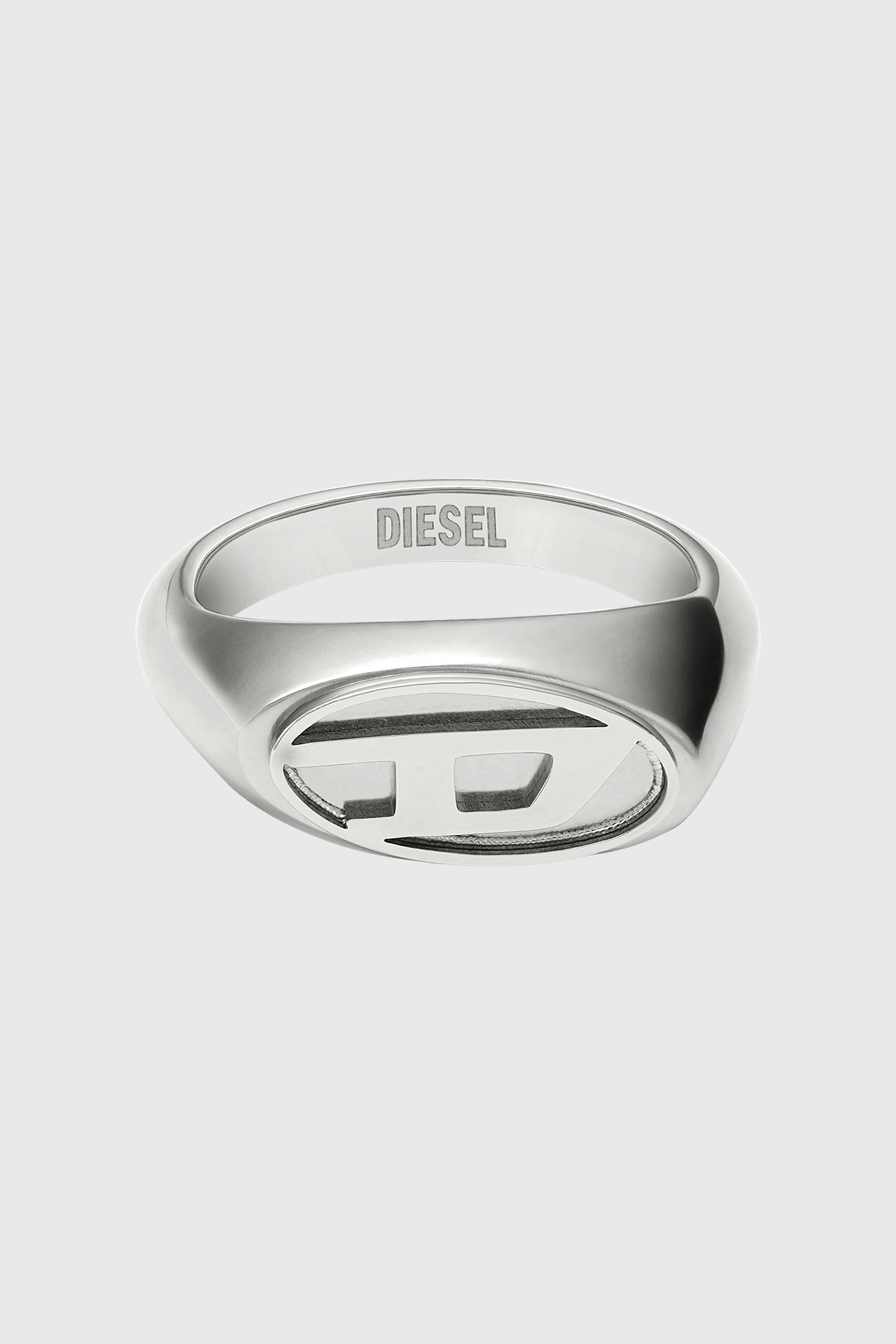 Diesel - DX1475, Unisex's Stainless steel signet ring in Silver - 2