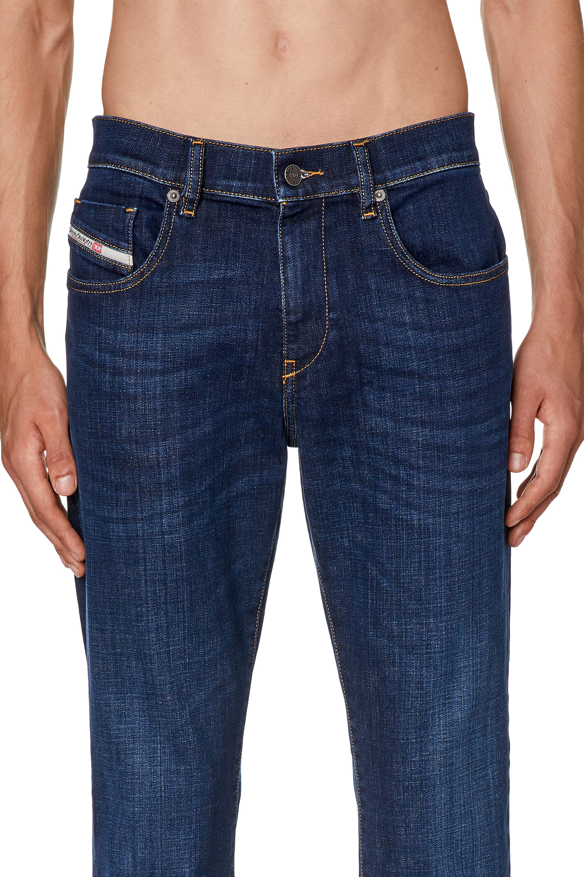 Diesel - Slim Jeans 2019 D-Strukt 09F89, Dark Blue - Image 5