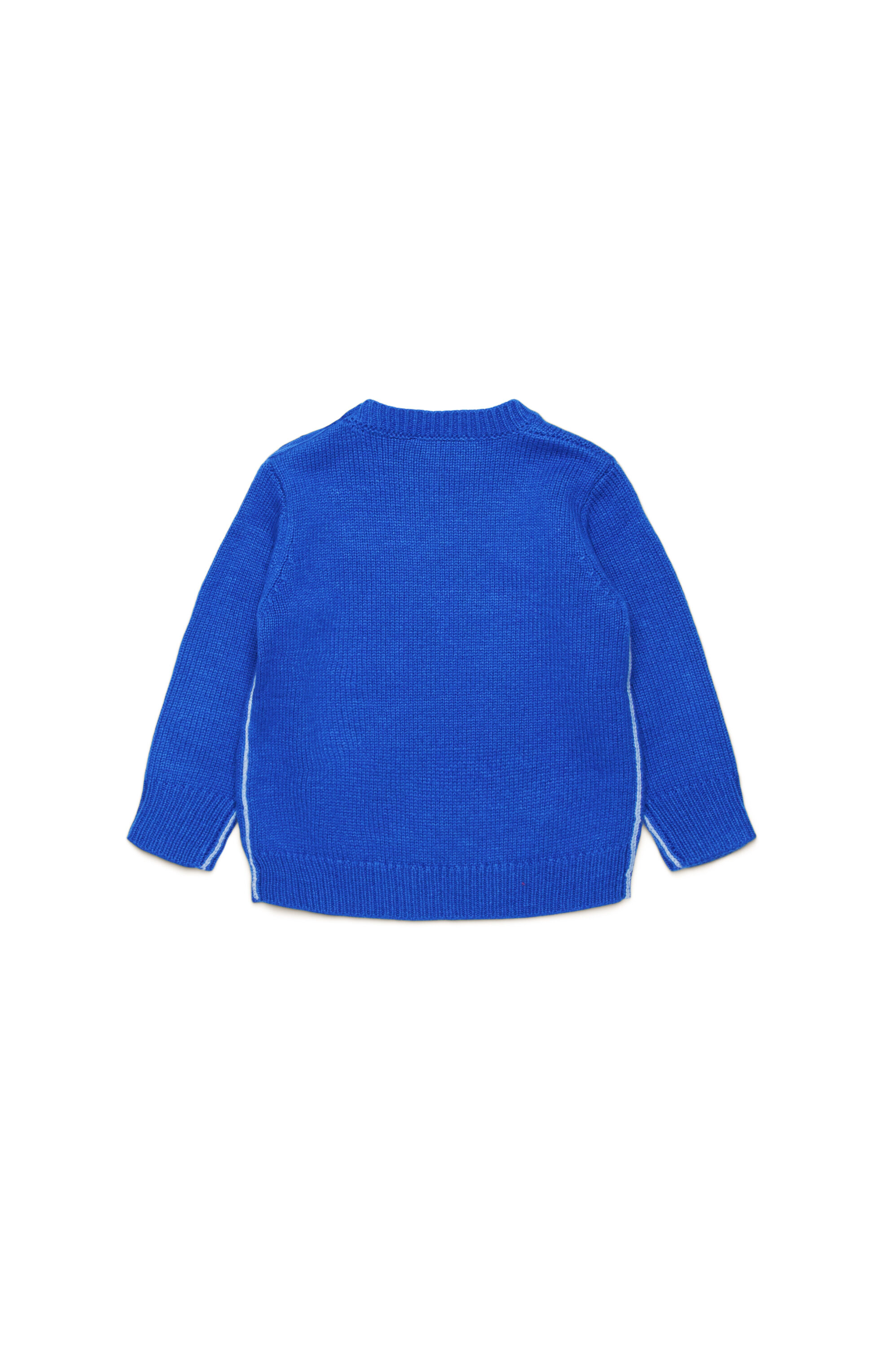 Diesel - KJOSIB, Unisex's Piped jumper in cashmere-enriched blend in Blue - 2