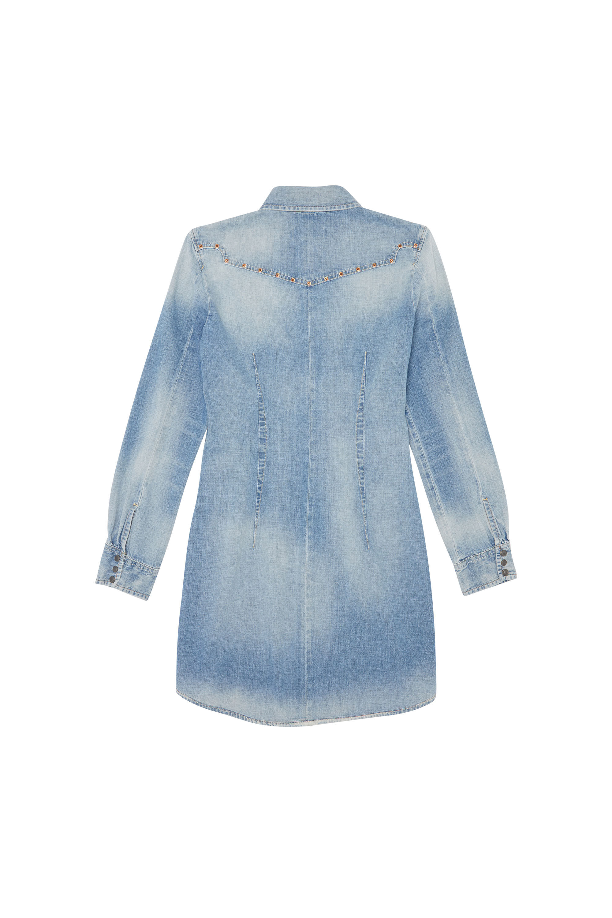 Diesel - SH DENIM SHIRT, Woman's Diesel Woman - Denim Shirts Light blue in Light Blue - 2