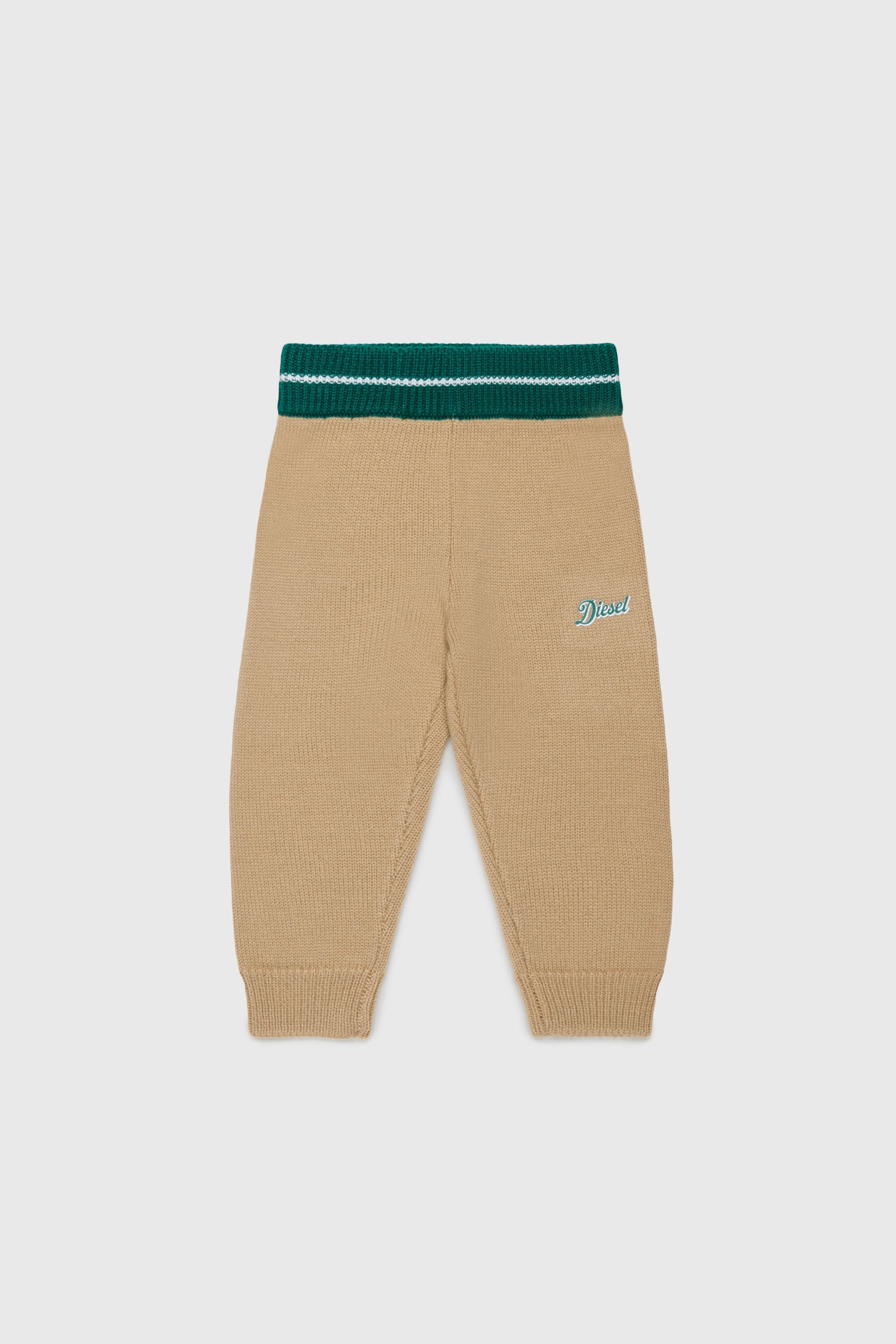 Diesel - PMOB, Unisex's Knitted pants in wool blend in Brown - 1
