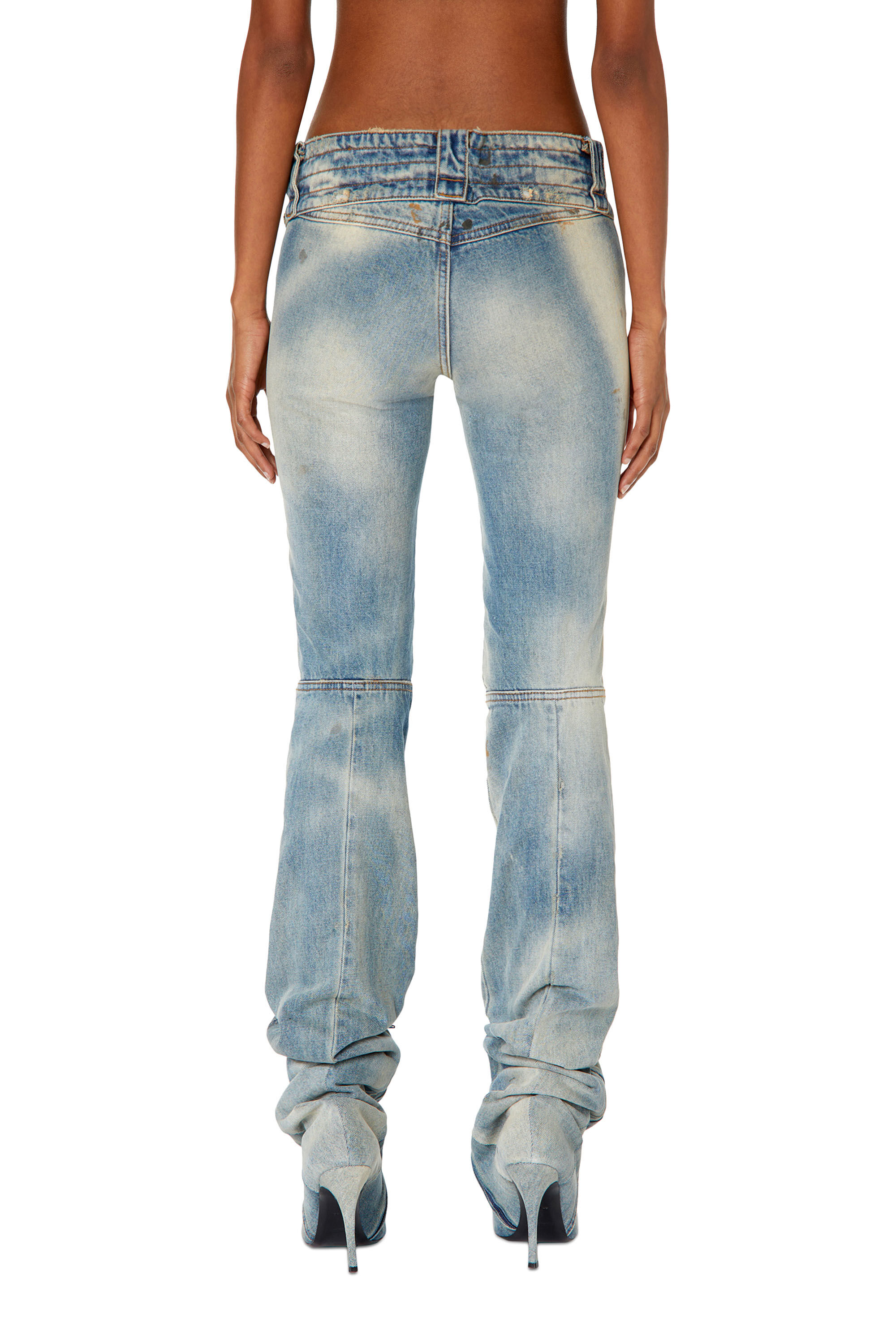 Diesel - DE-Bikerboot 0ENAF Regular Jeans, Light Blue - Image 2