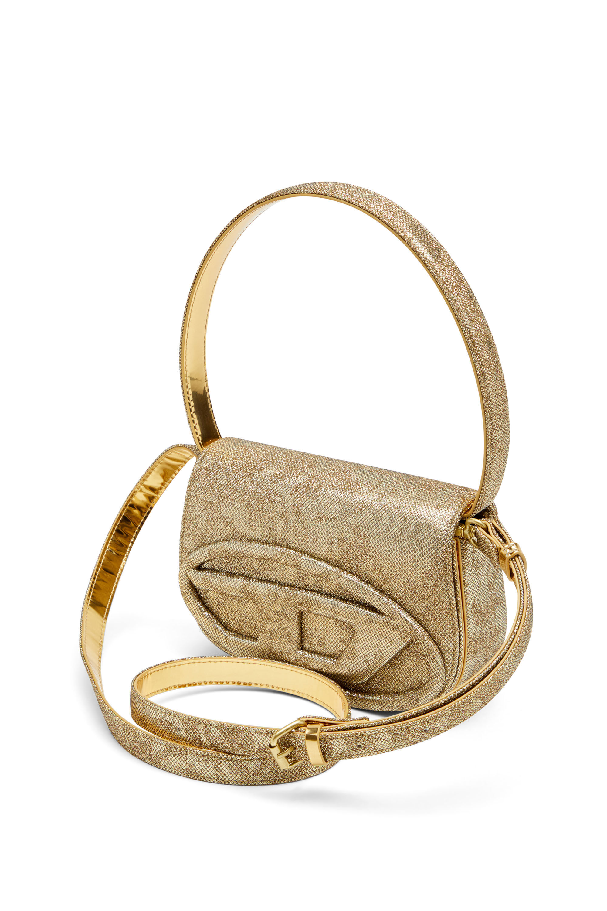 Diesel - 1DR, Woman's Iconic 1DR bag in glitter-camo Lurex in null - 2