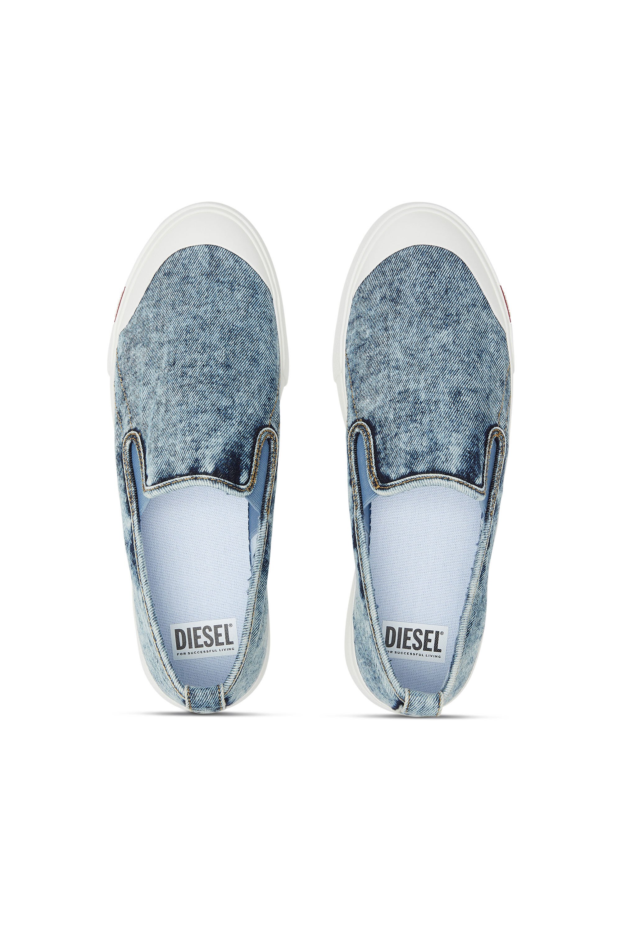 Diesel - S-ATHOS NMD SO, Man's S-Athos-Denim slip-on sneakers in Blue - 4