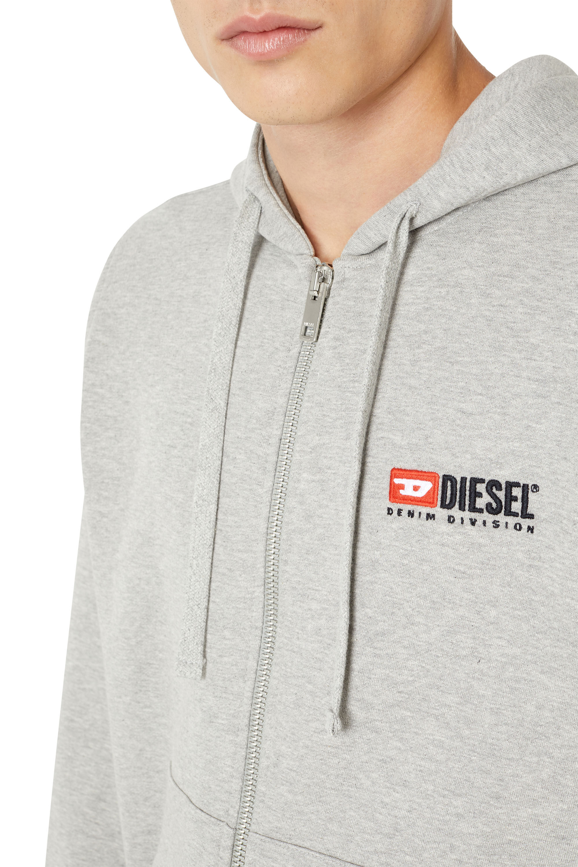 Diesel - S-GINN-HOOD-ZIP-DIV, Light Grey - Image 6