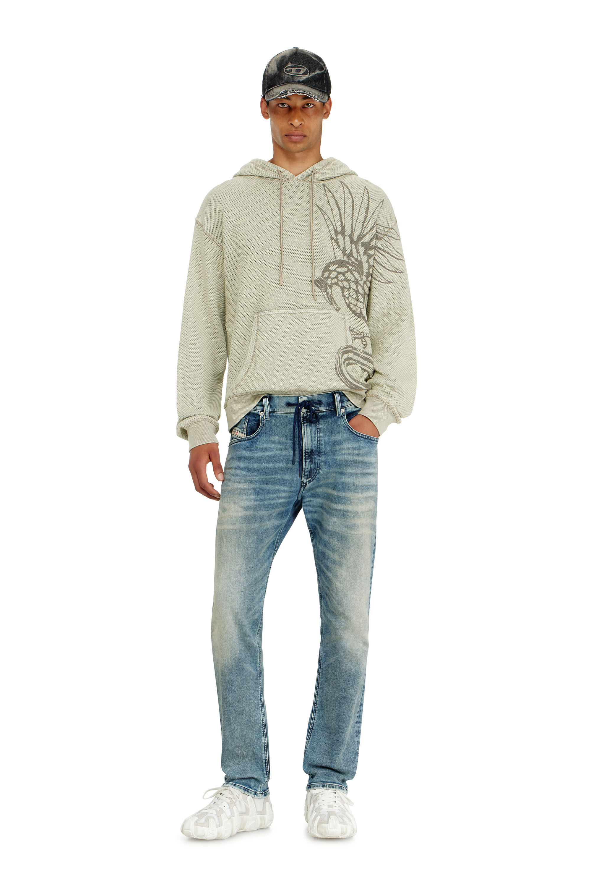 Diesel - Man's Regular 2032 D-Krooley Joggjeans&reg; 09N63, Light Blue - 1