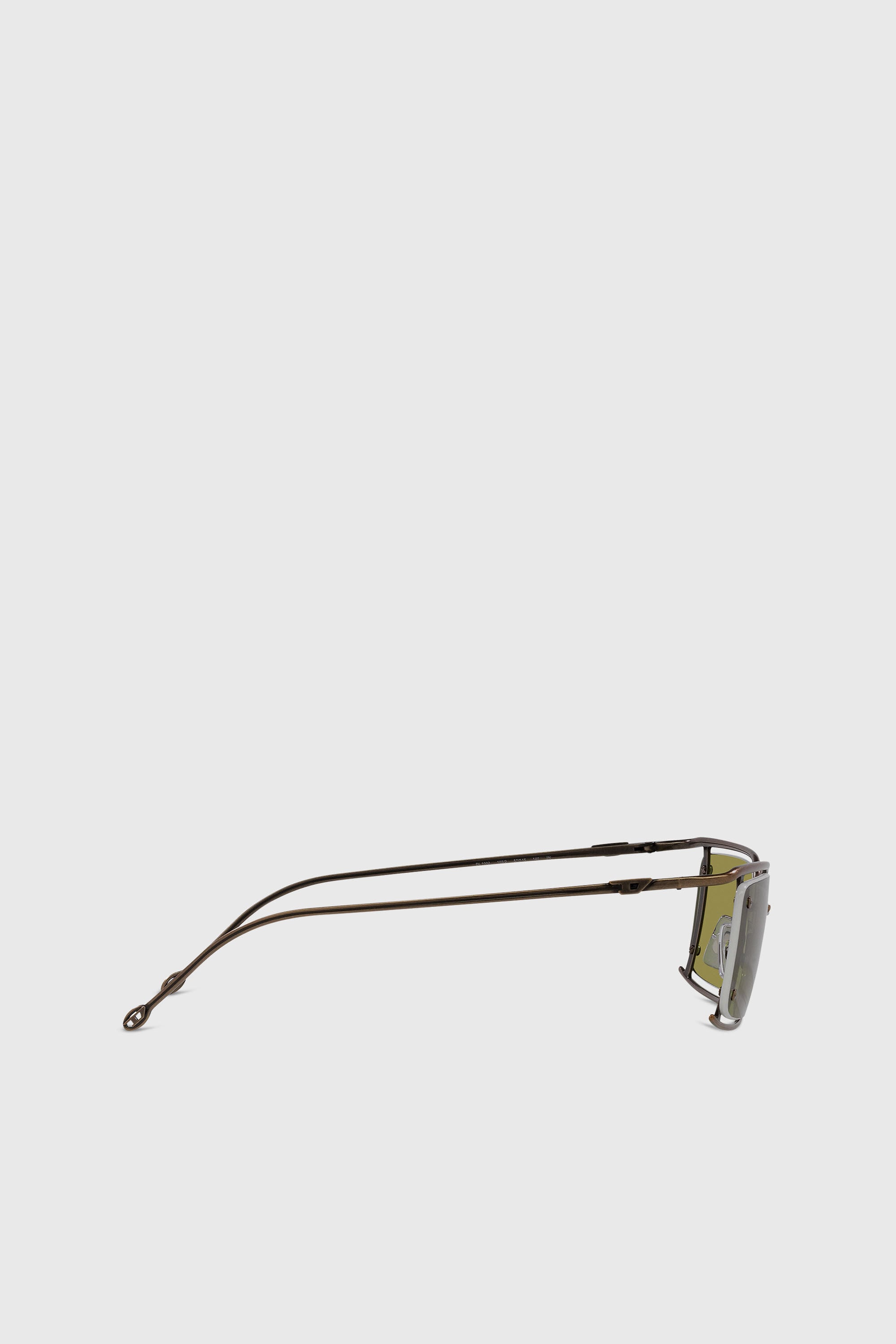 Diesel - 0DL1002, Unisex's Rectangle sunglasses in Military Green - 2