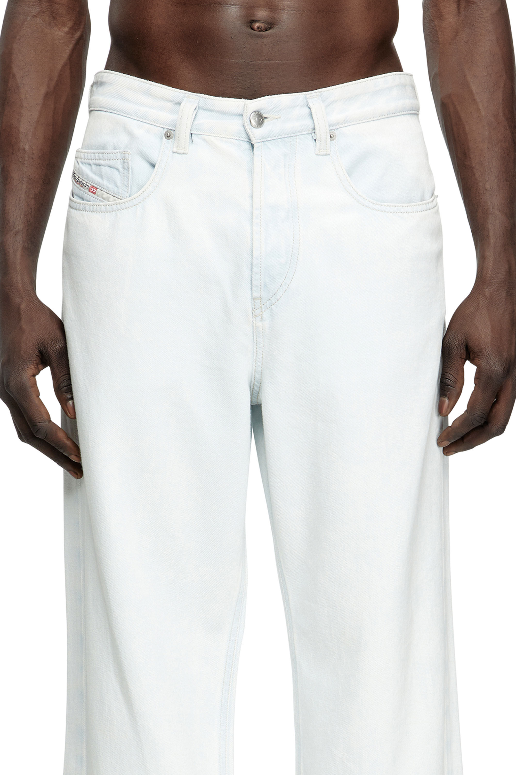 Diesel - Man's Relaxed Jeans 2001 D-Macro 09M08, Light Blue - 5