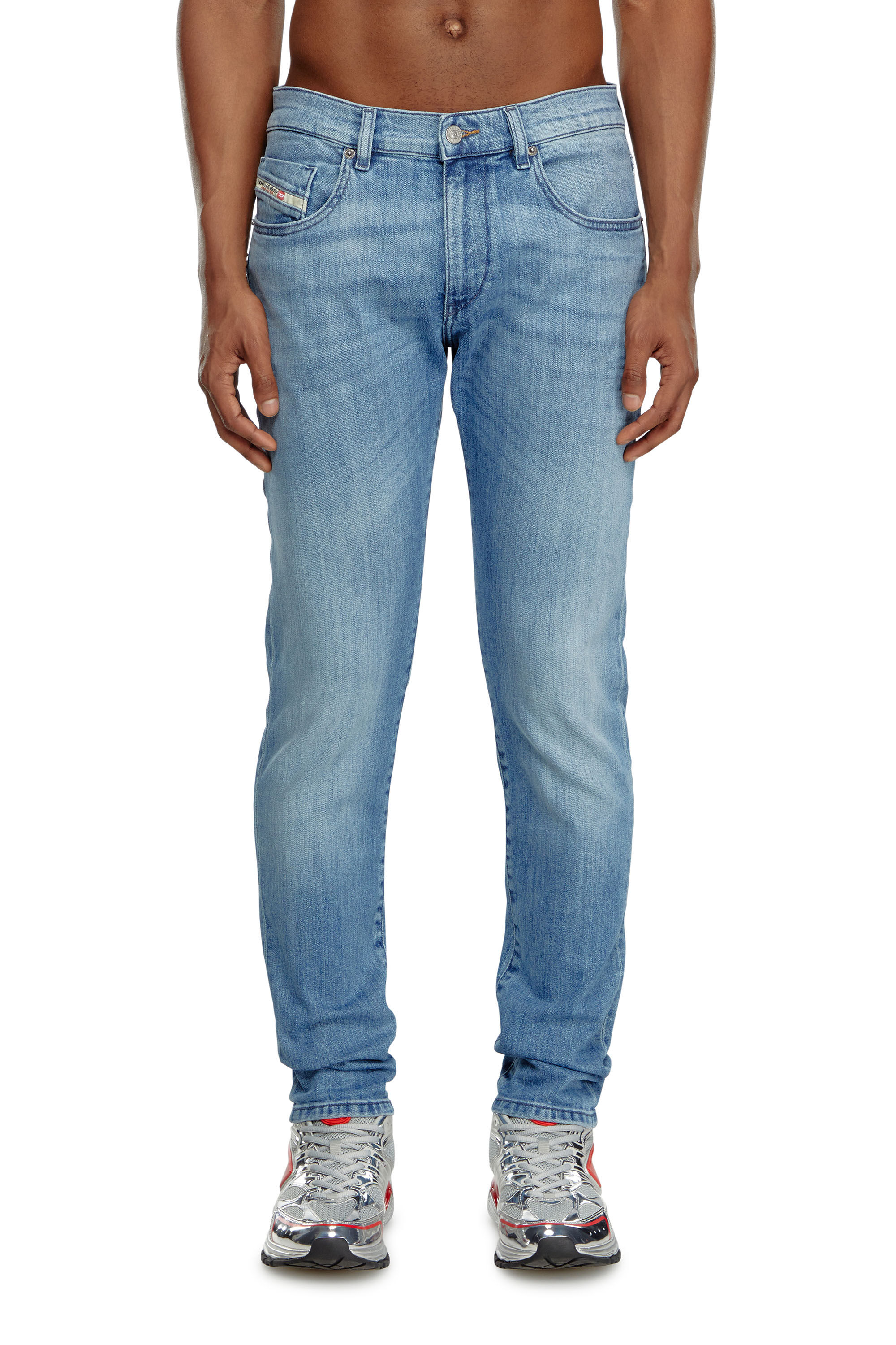 Diesel - Slim Jeans 2019 D-Strukt 0GRDI, Light Blue - Image 3