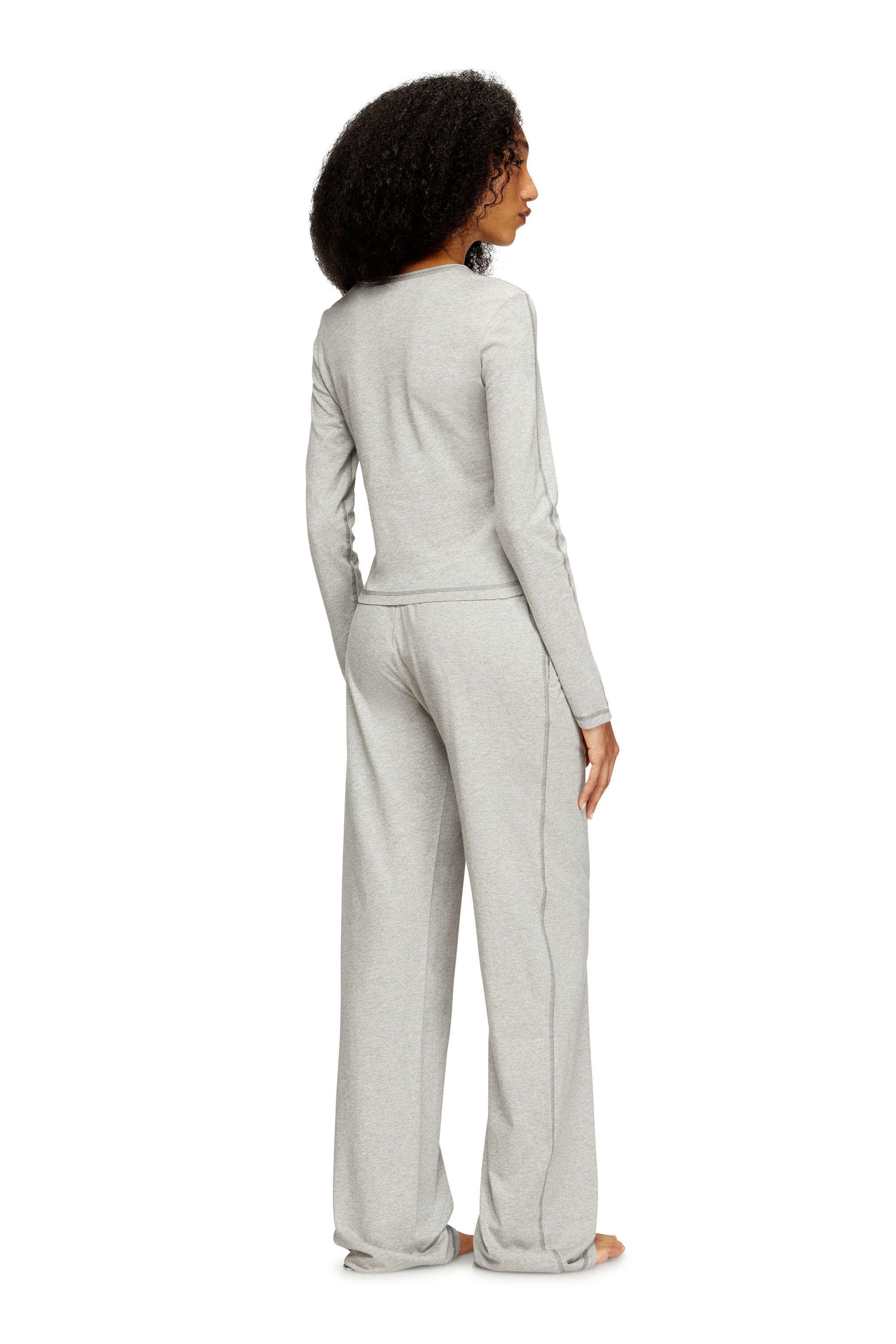Diesel - SET-GILDA-D-CORE, Woman's Stretch cotton pyjamas in Light Grey - 3