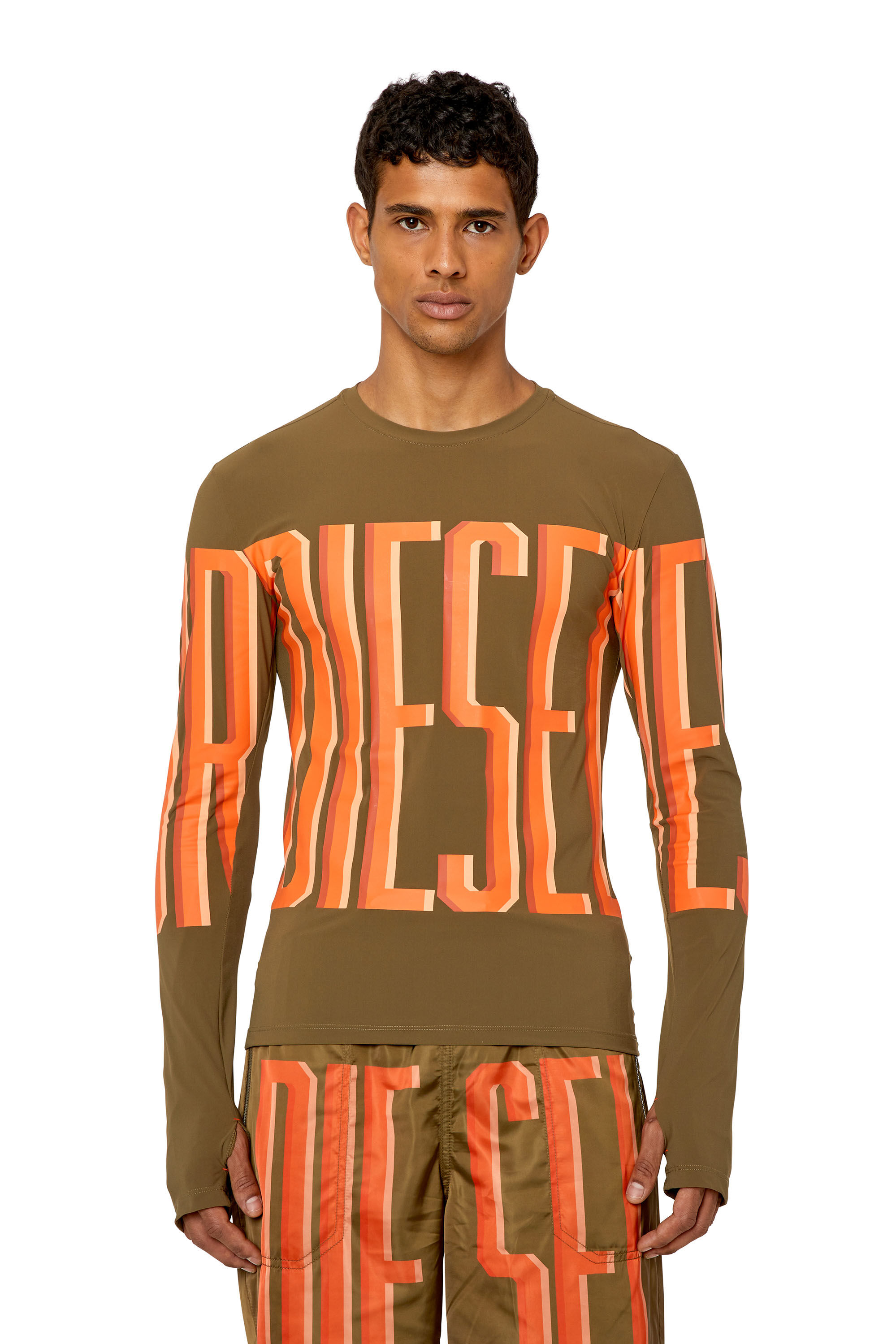 Diesel - AMTEE-LAUREN-WT17, Green - Image 3