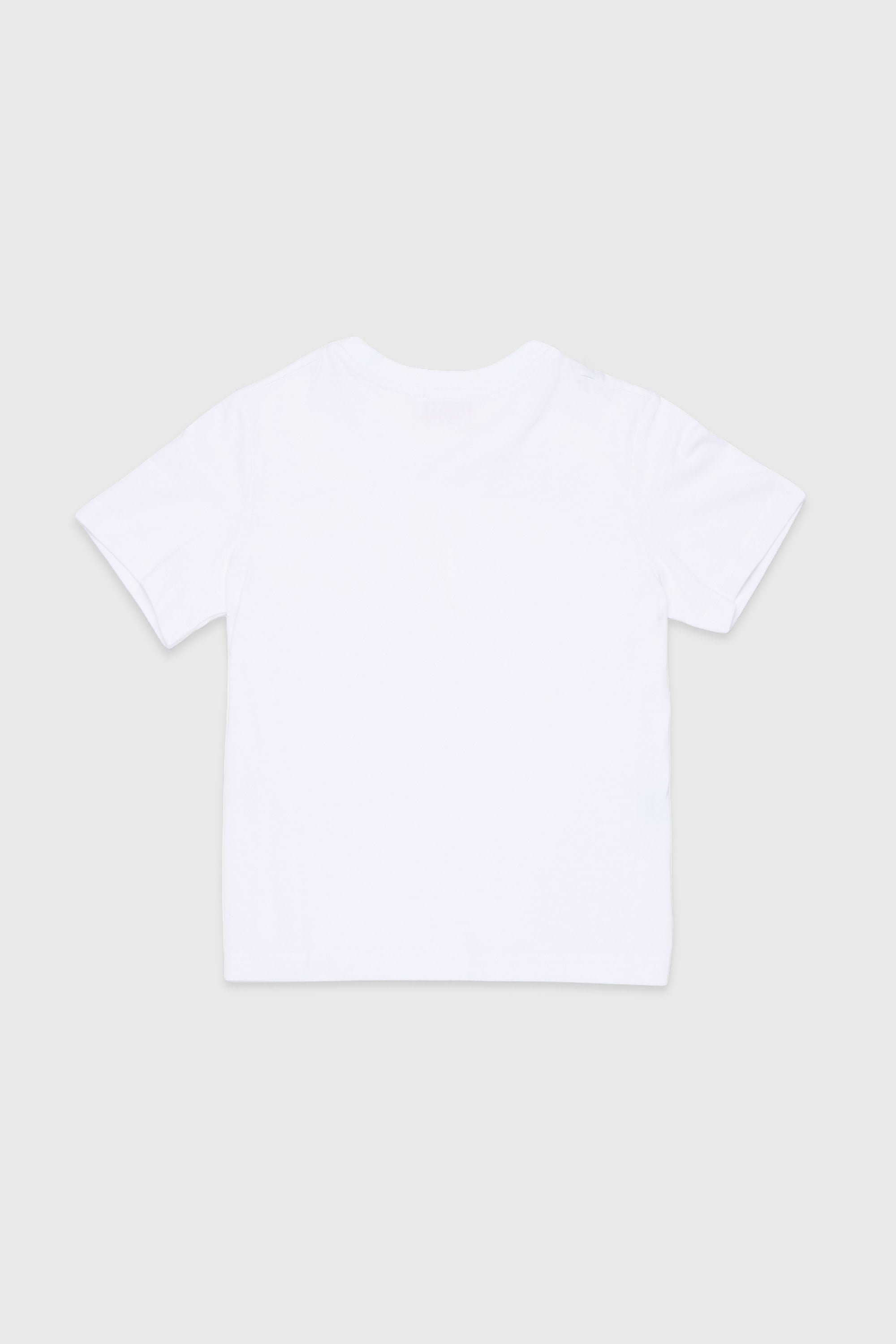 Diesel - TROSET, Woman's T-shirt with denim rose appliqu&eacute; in White - 2