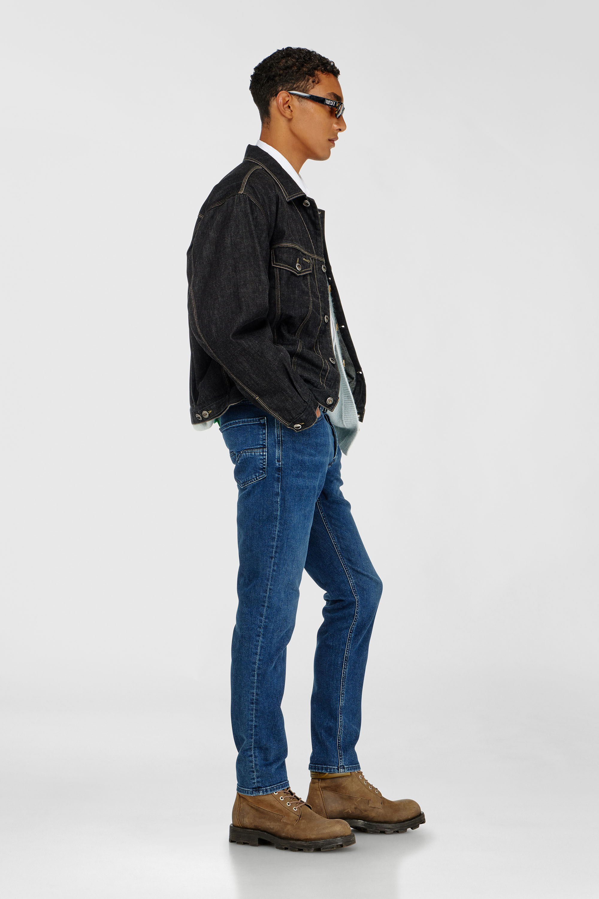 Diesel - Man's Regular Jeans 1986 Larkee-Beex 0BEDA, Dark Blue - 2