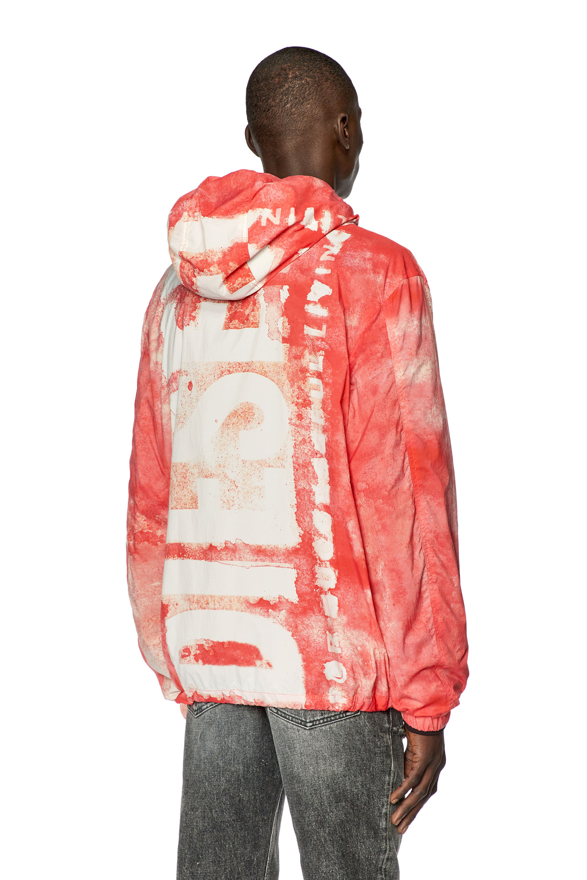 Men's Watercolour-effect windbreaker with logo | Multicolor Men's Watercolour-effect windbreaker with logo | Multicolor