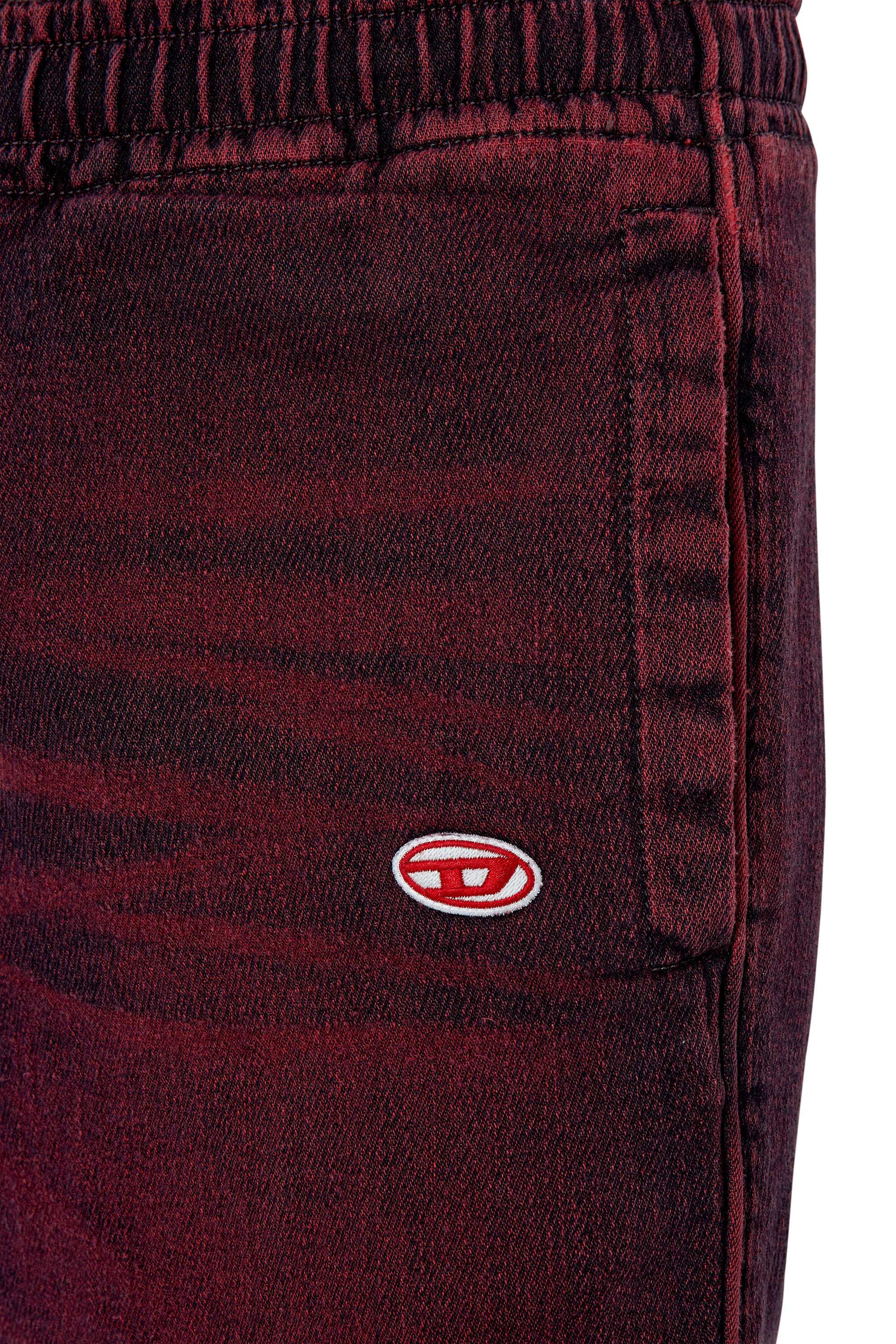 Diesel - Tapered D-Lab Track Denim 09G91, Burgundy - Image 5