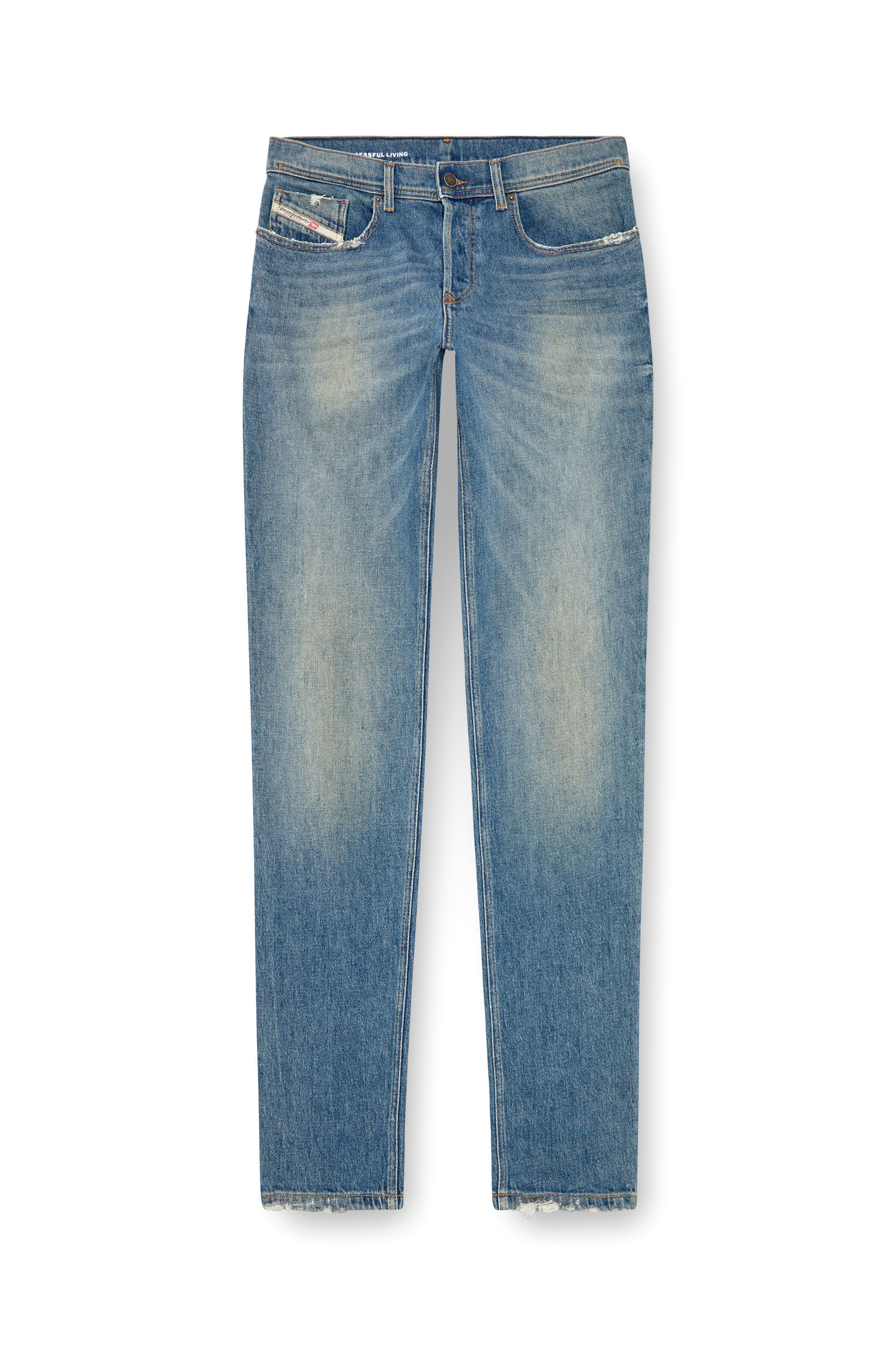 Diesel - Man Tapered Jeans 2023 D-Finitive 0GRDB, Light Blue - Image 2