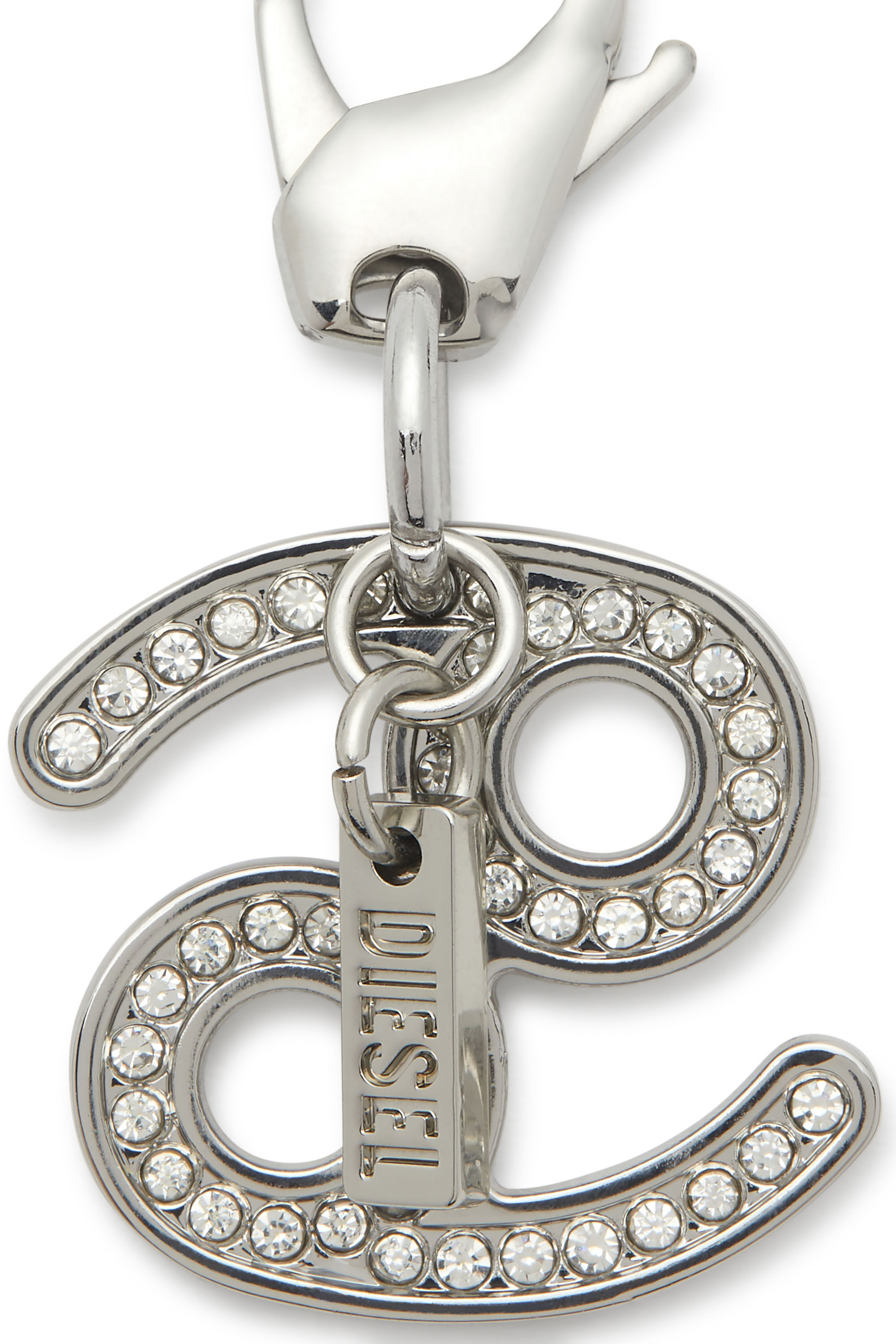 Diesel - CHARM CANCER, Unisex's Metal Cancer charm with rhinestones in Silver - 2