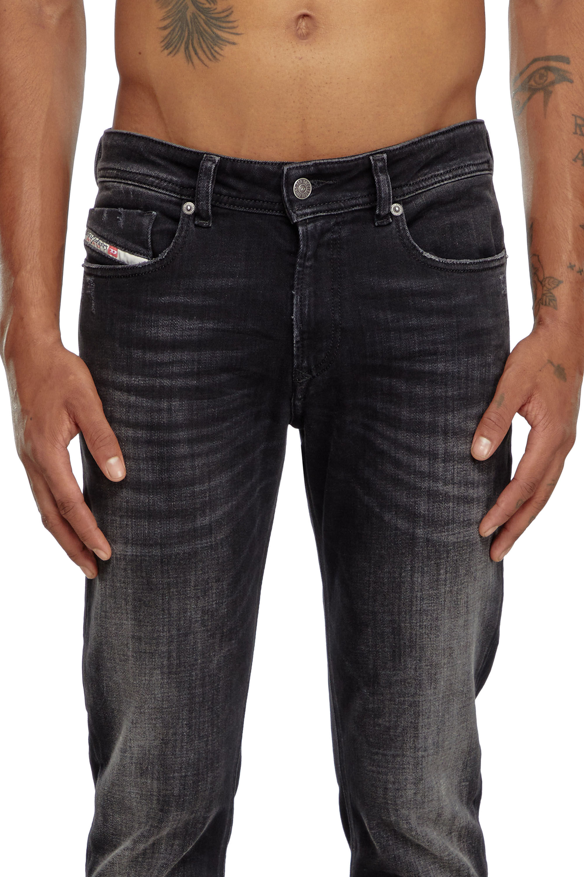 Diesel - Man Skinny Jeans 1979 Sleenker 09K11, Black/Dark grey - Image 4