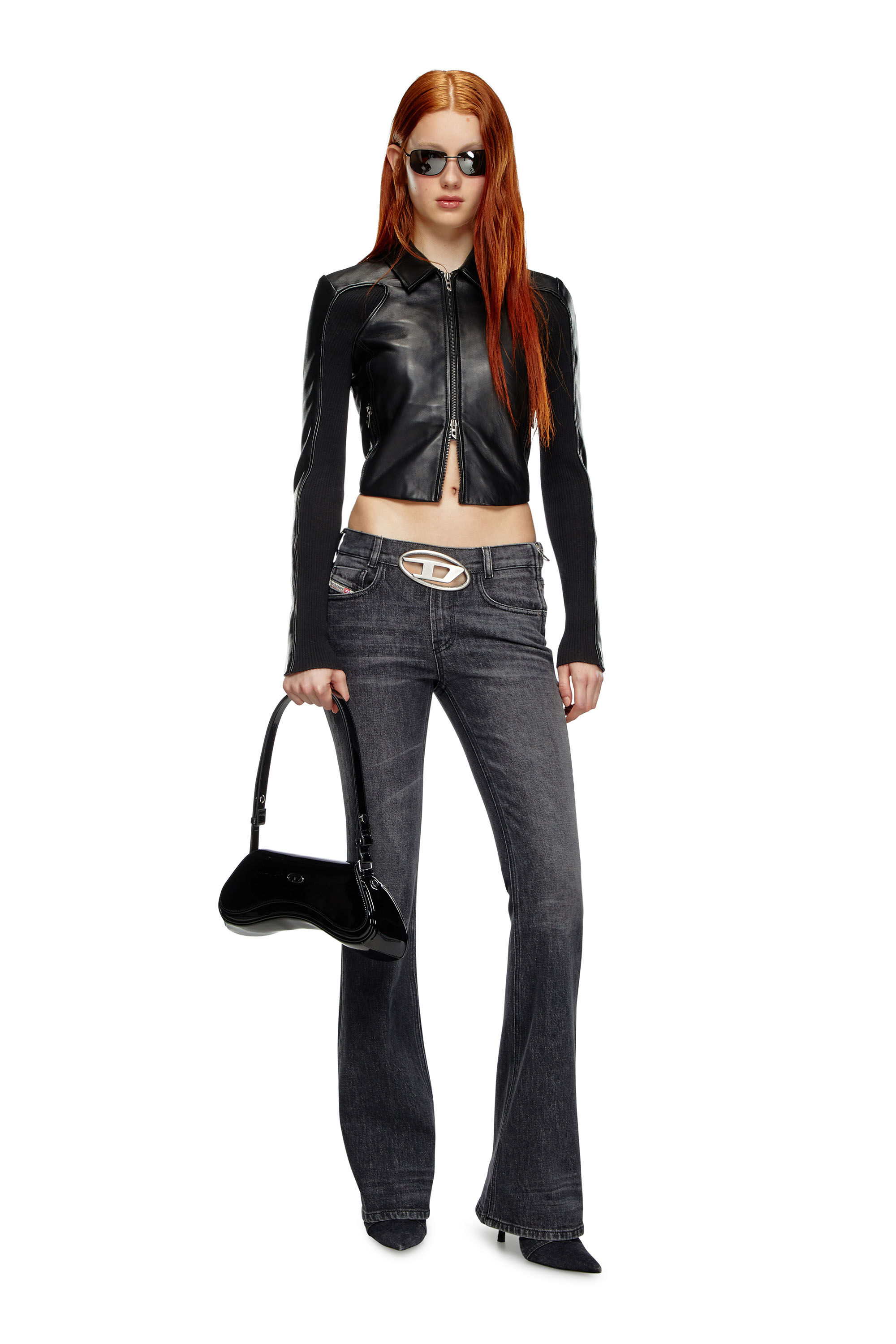 Women's Bootcut Jeans | Black/Dark grey | Diesel 1969 D-Ebbey