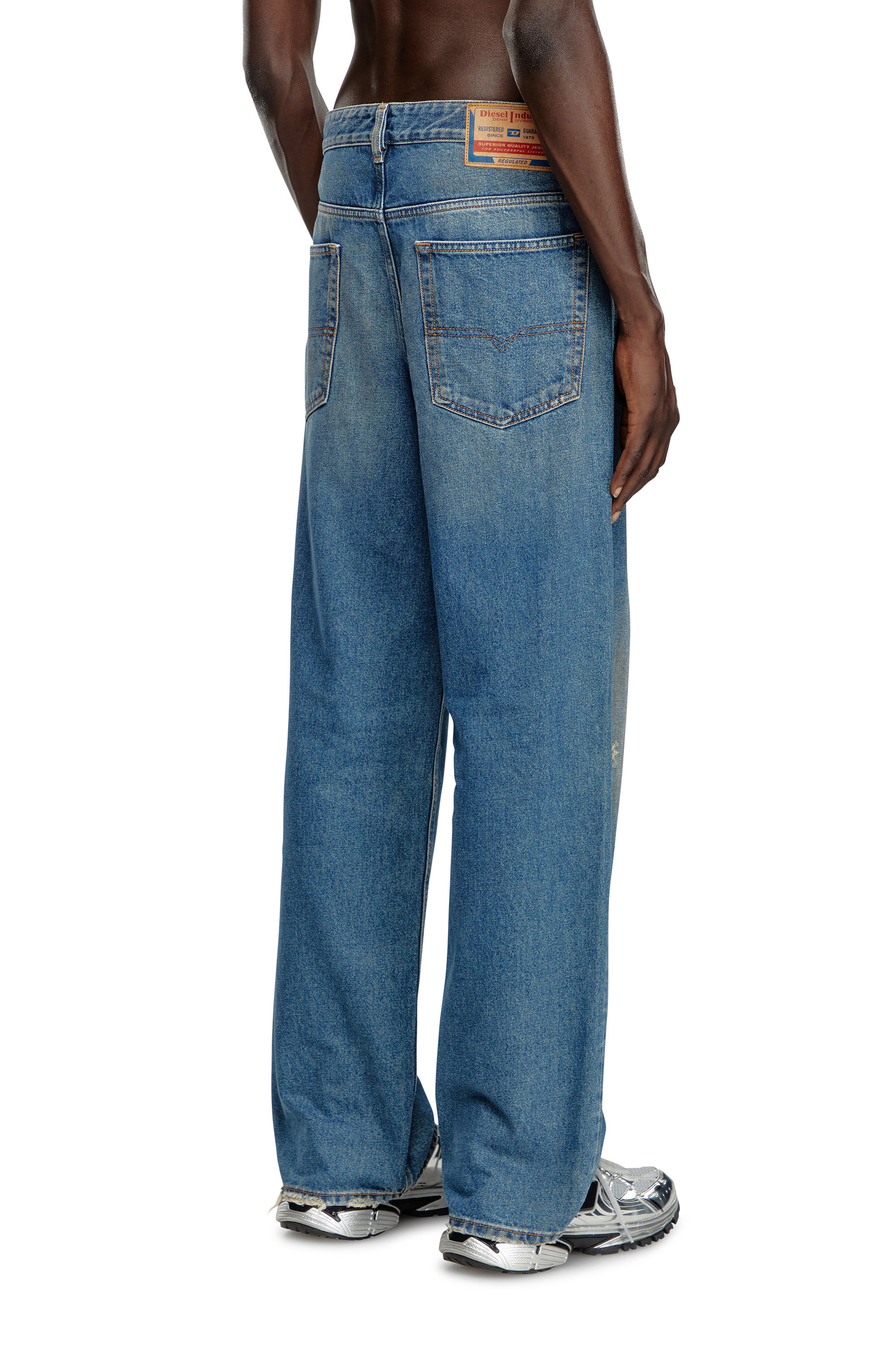 Men's Oversize Straight Jeans 2001 D-Macro | Blue | Diesel