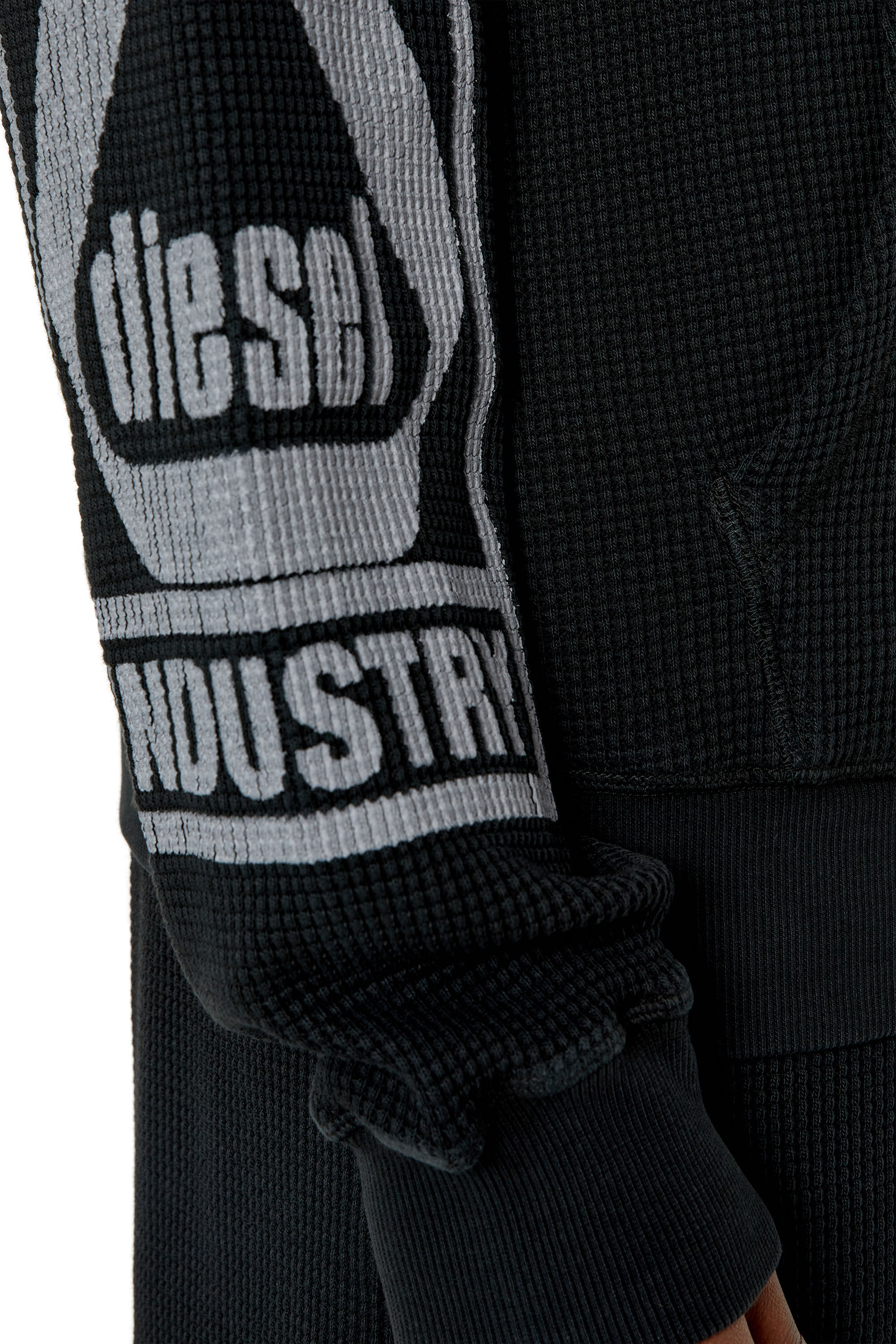Diesel - S-GINAFFLE-HOOD-ZIP, Black - Image 5