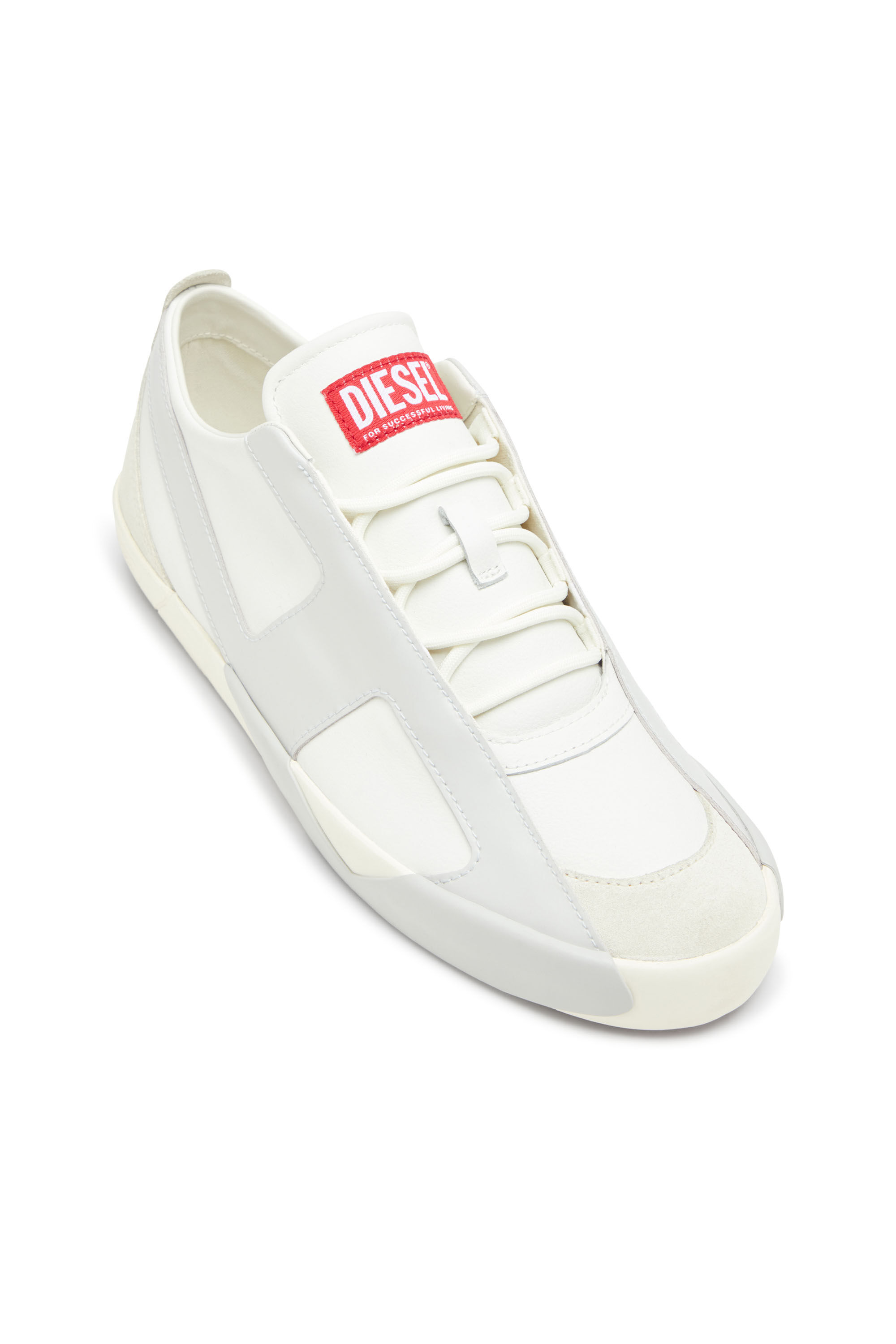 Diesel - S-SLANTE-D LOW, Man's Sneakers in suede and leather with D logo in null - 6
