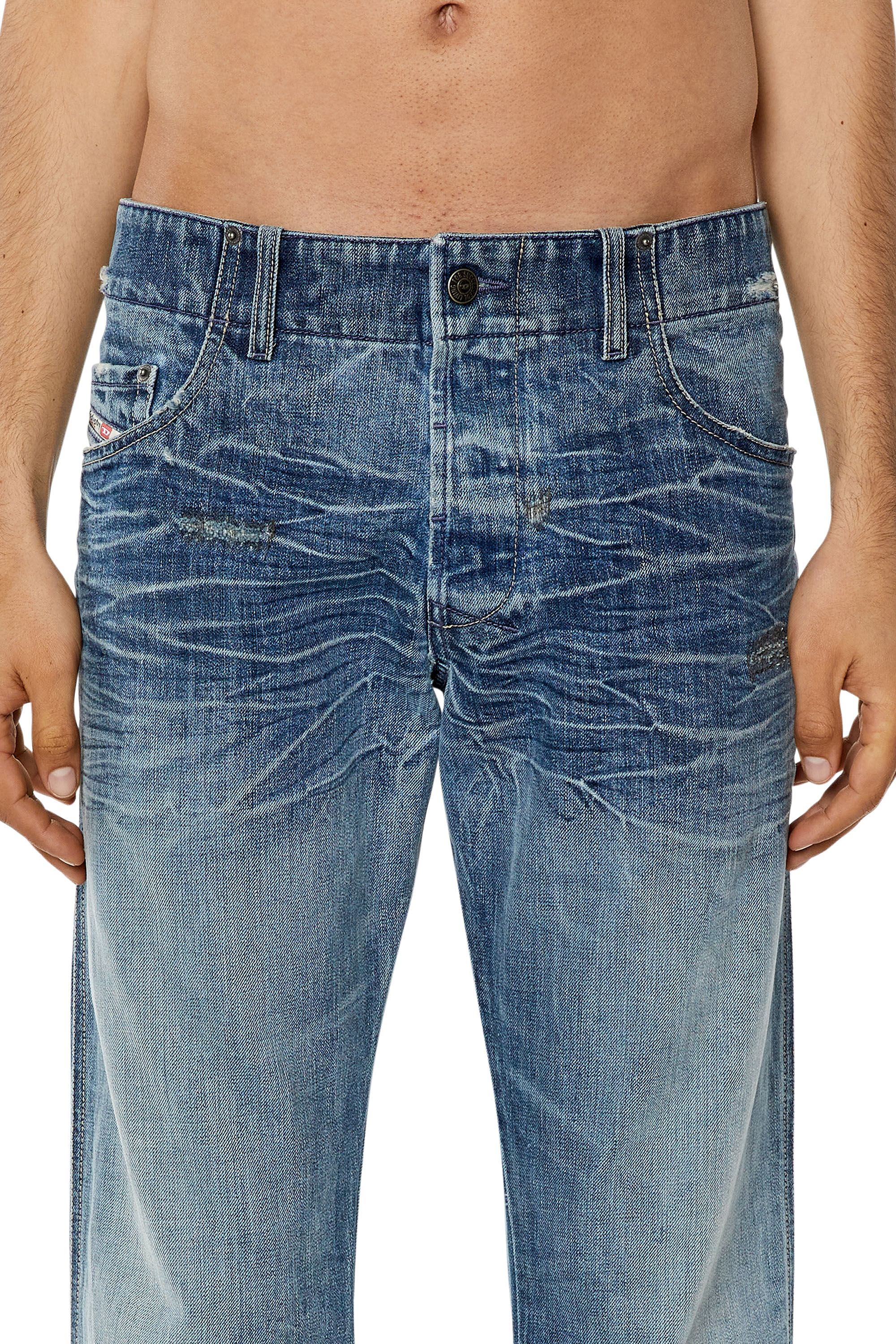 Diesel - Bootcut Jeans D-Backler 09I01, Medium blue - Image 5