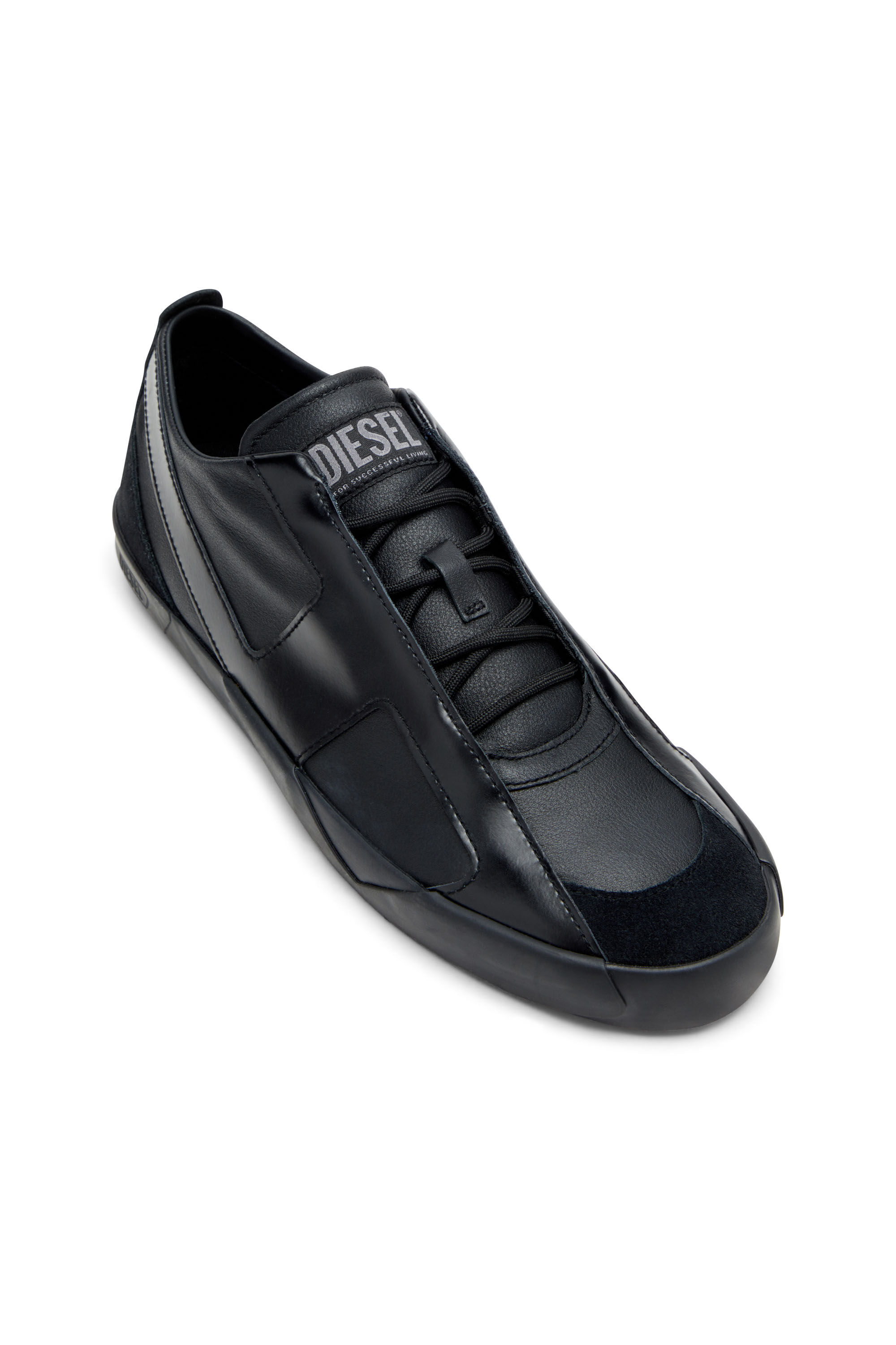 Diesel - S-SLANTE-D LOW, Man's Sneakers in suede and leather with D logo in null - 6