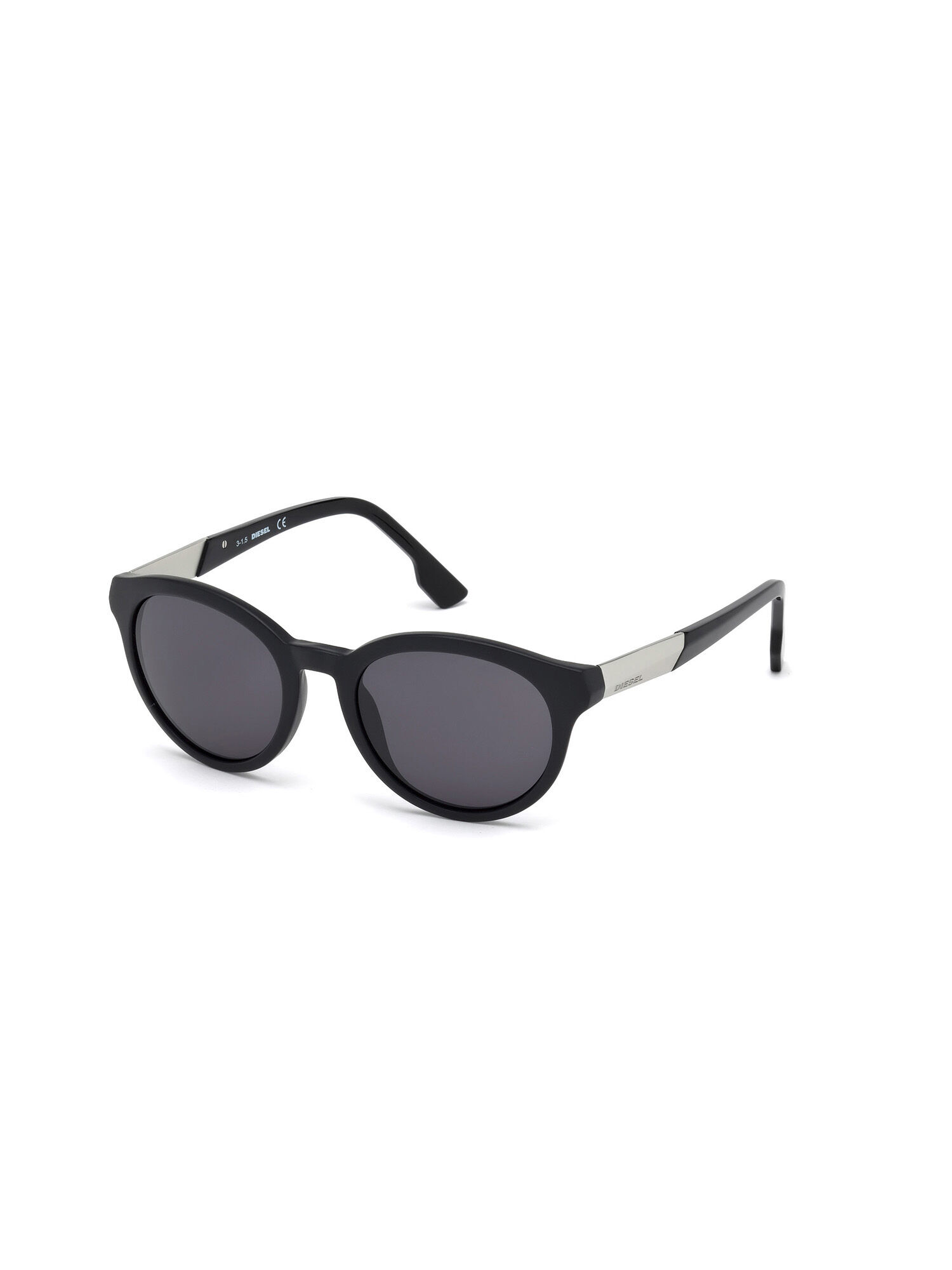 Diesel - DM0186, Unisex's Full rim shape eyewear with metal plaque in Black - 5