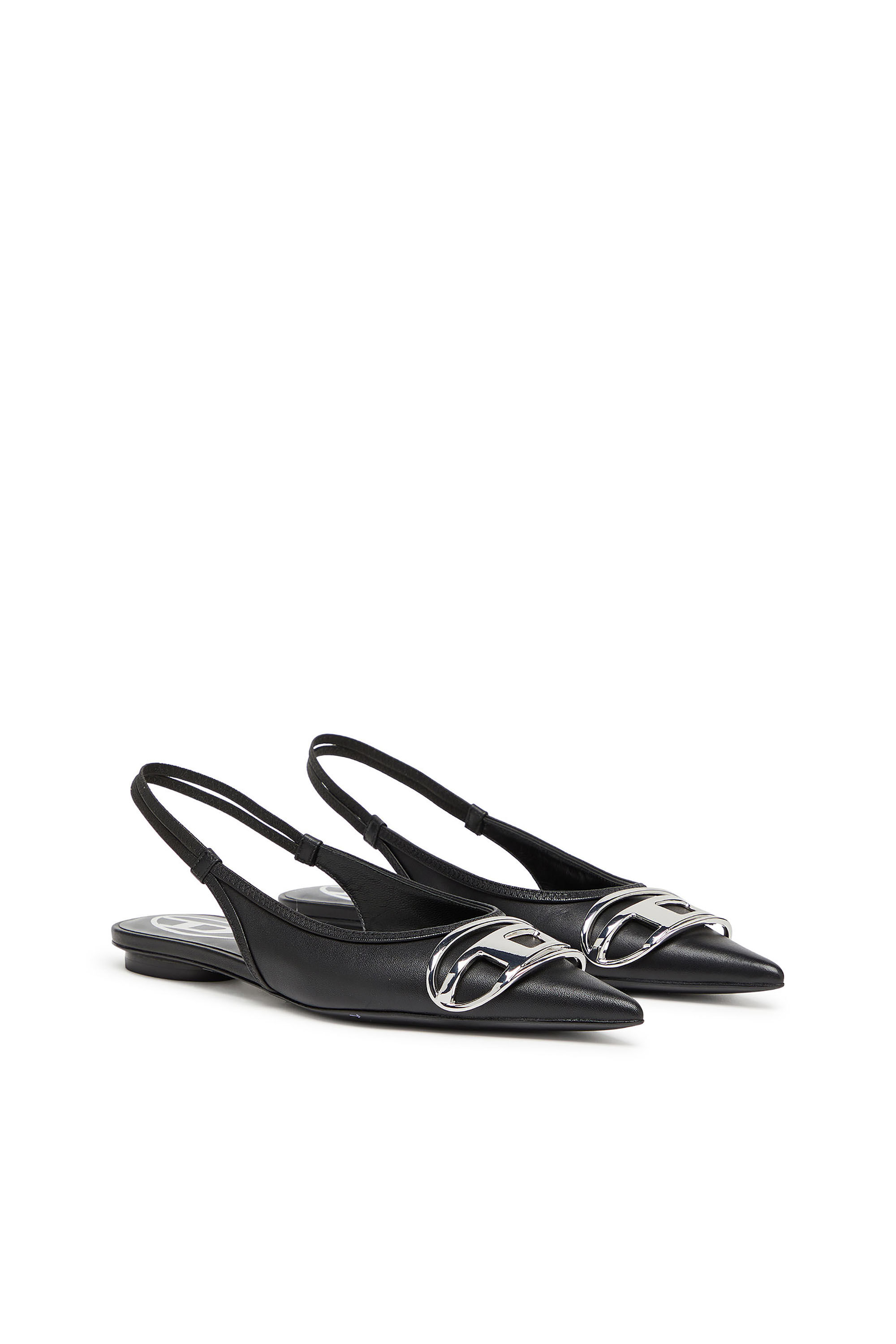 Diesel - D-VENUS SB BAL, Woman's Slingback flats in nappa leather in Black - 2