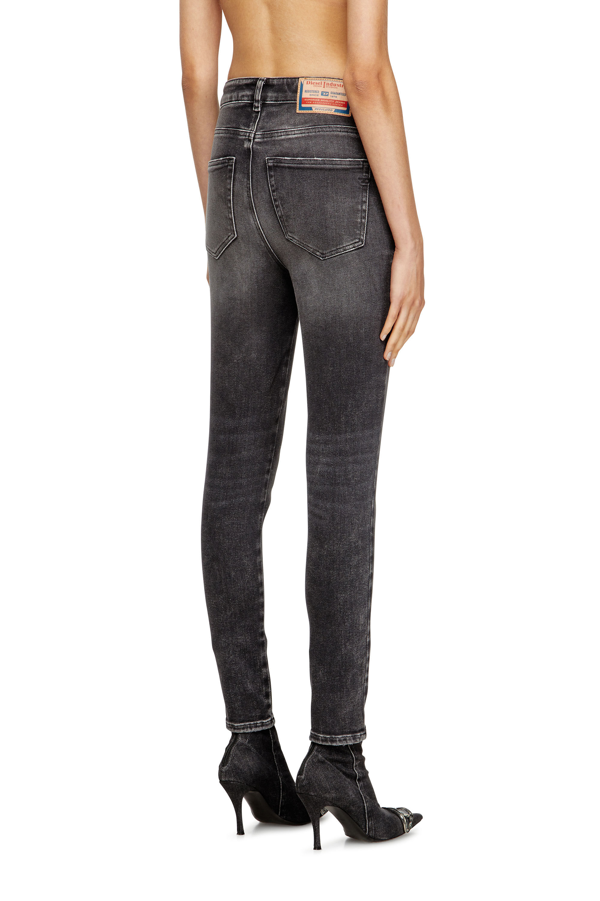 Women's Skinny Jeans | High Waist 1984 Slandy-High | Black/Dark